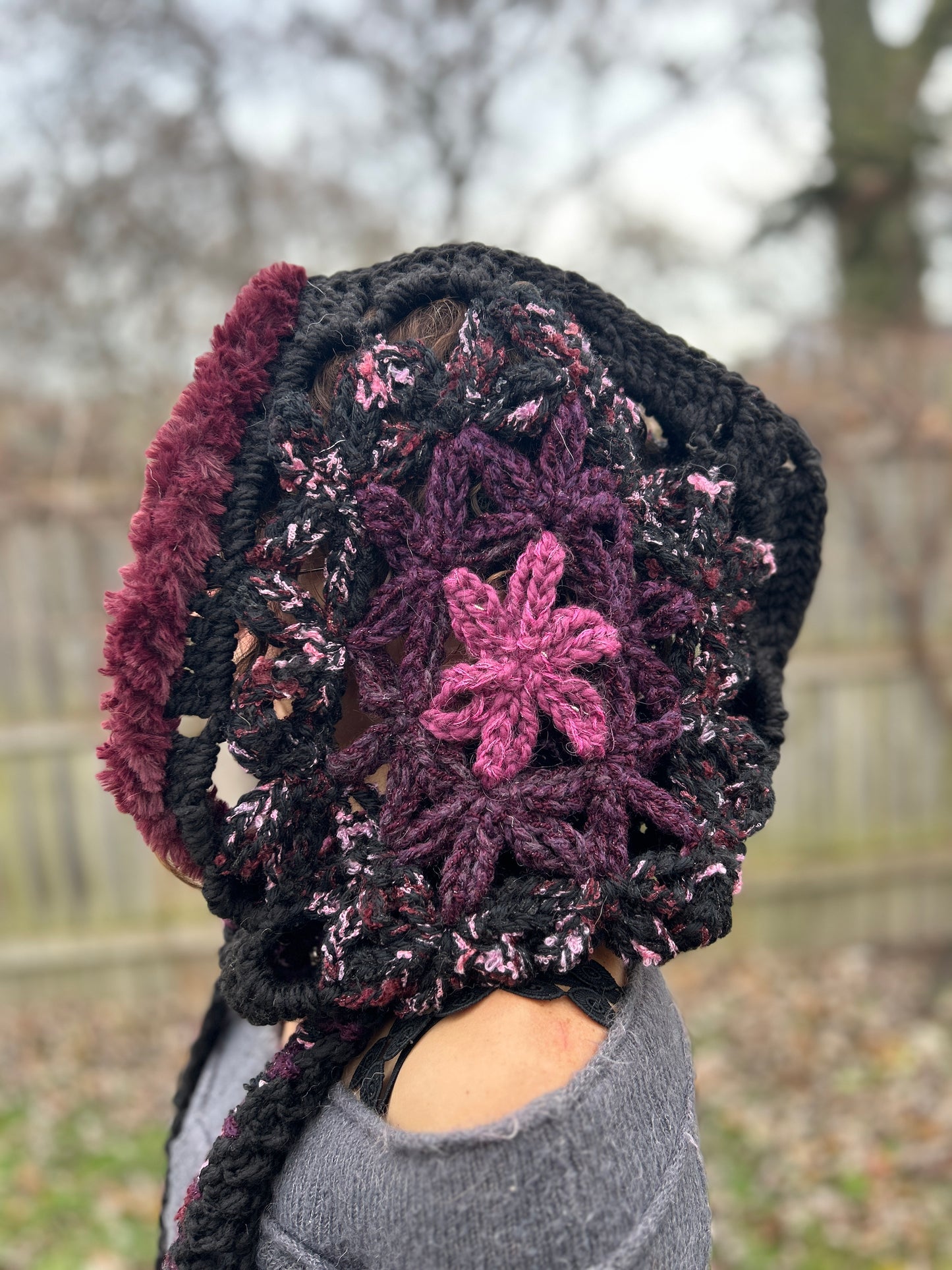 Flower of Life hooded scarf