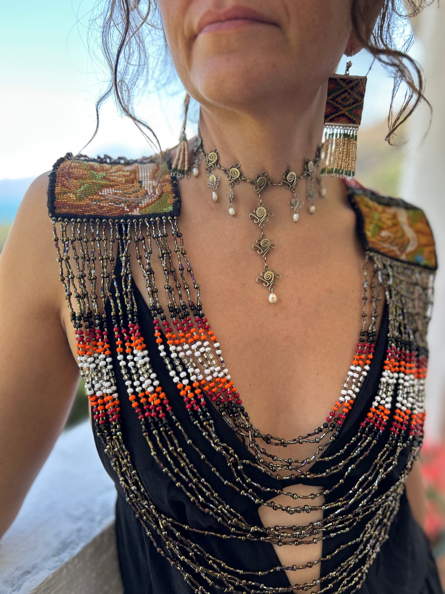 Beaded Goddess top