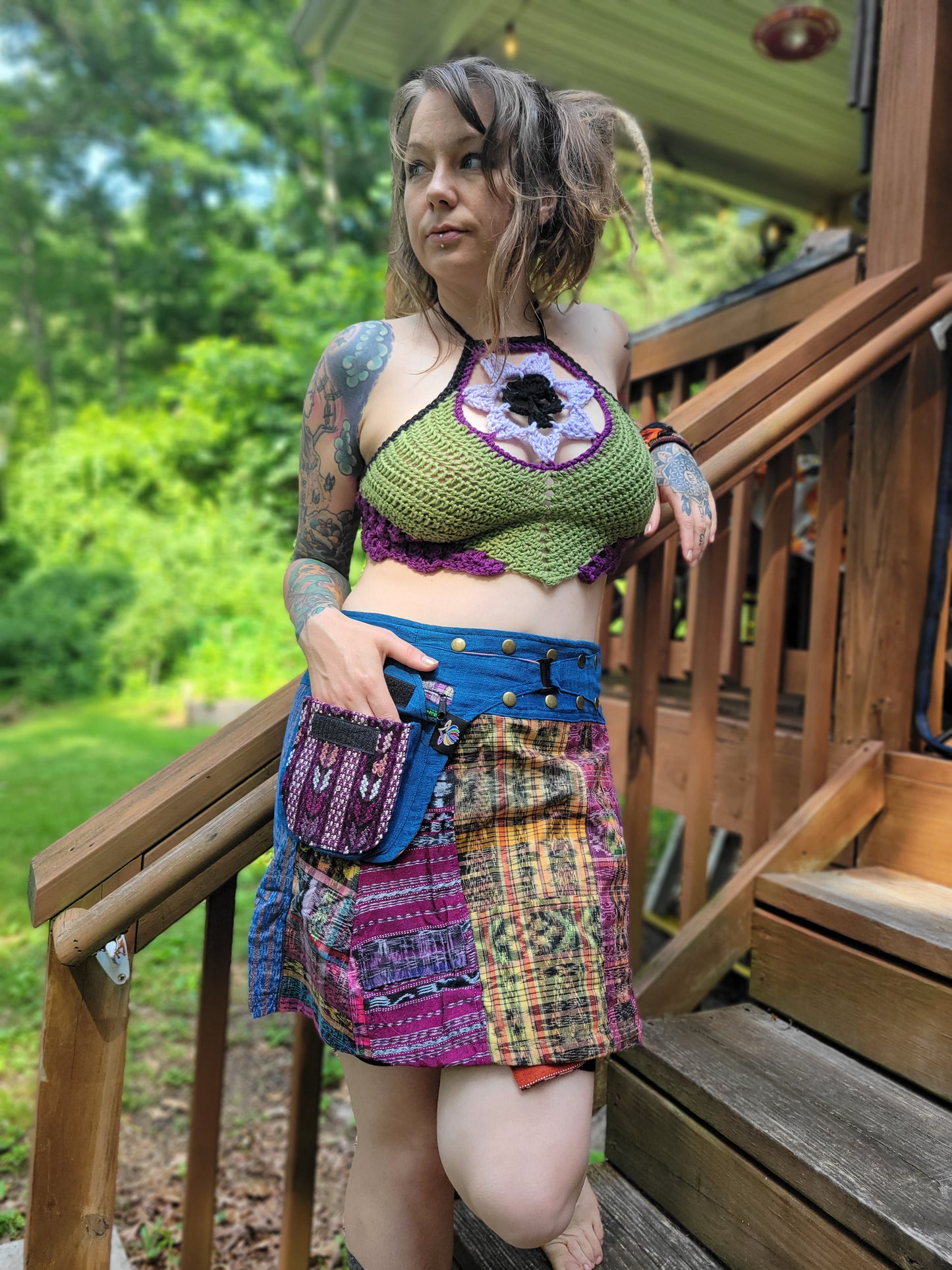 Adjustable Utility Snap Skirt