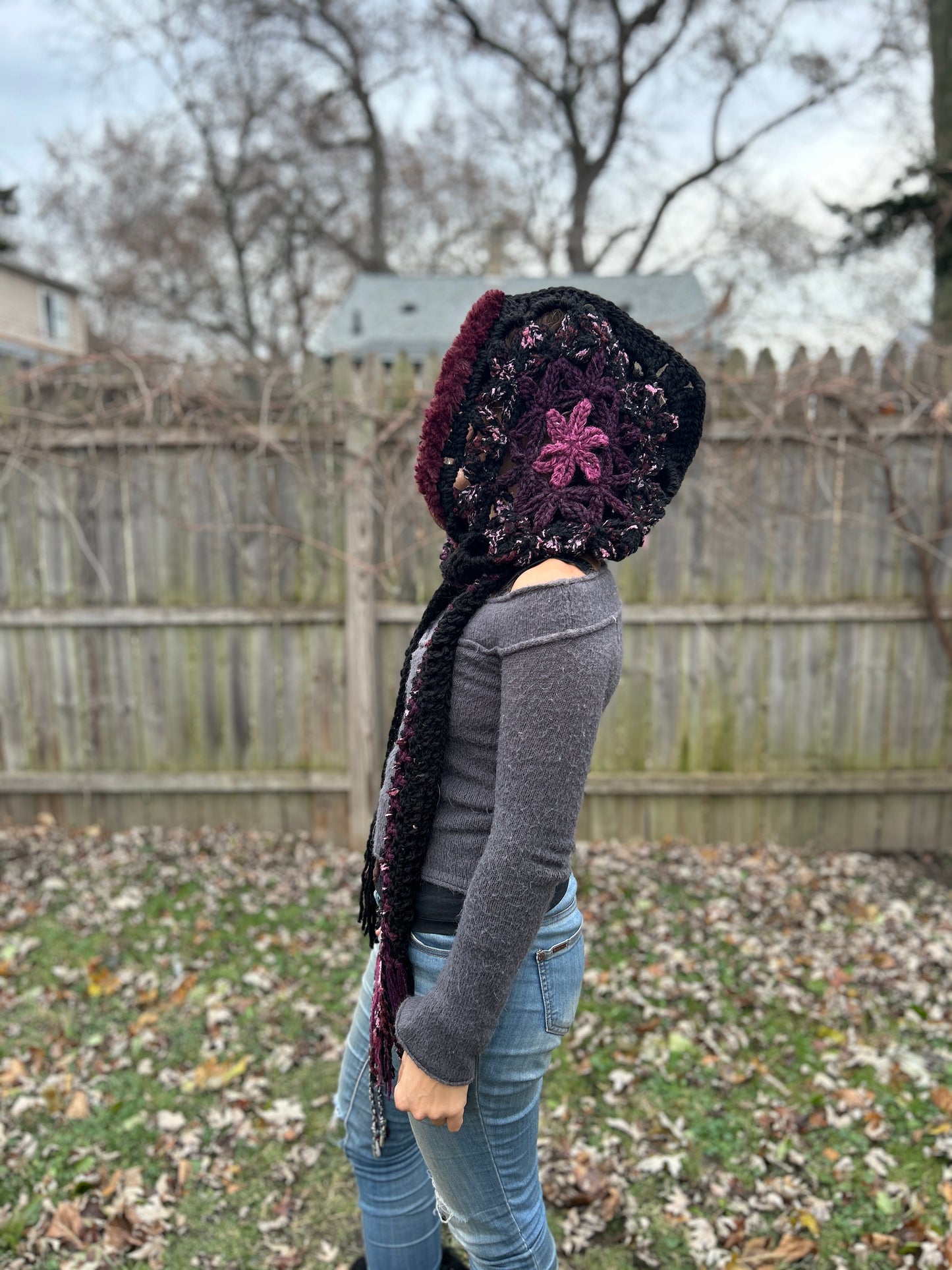 Flower of Life hooded scarf