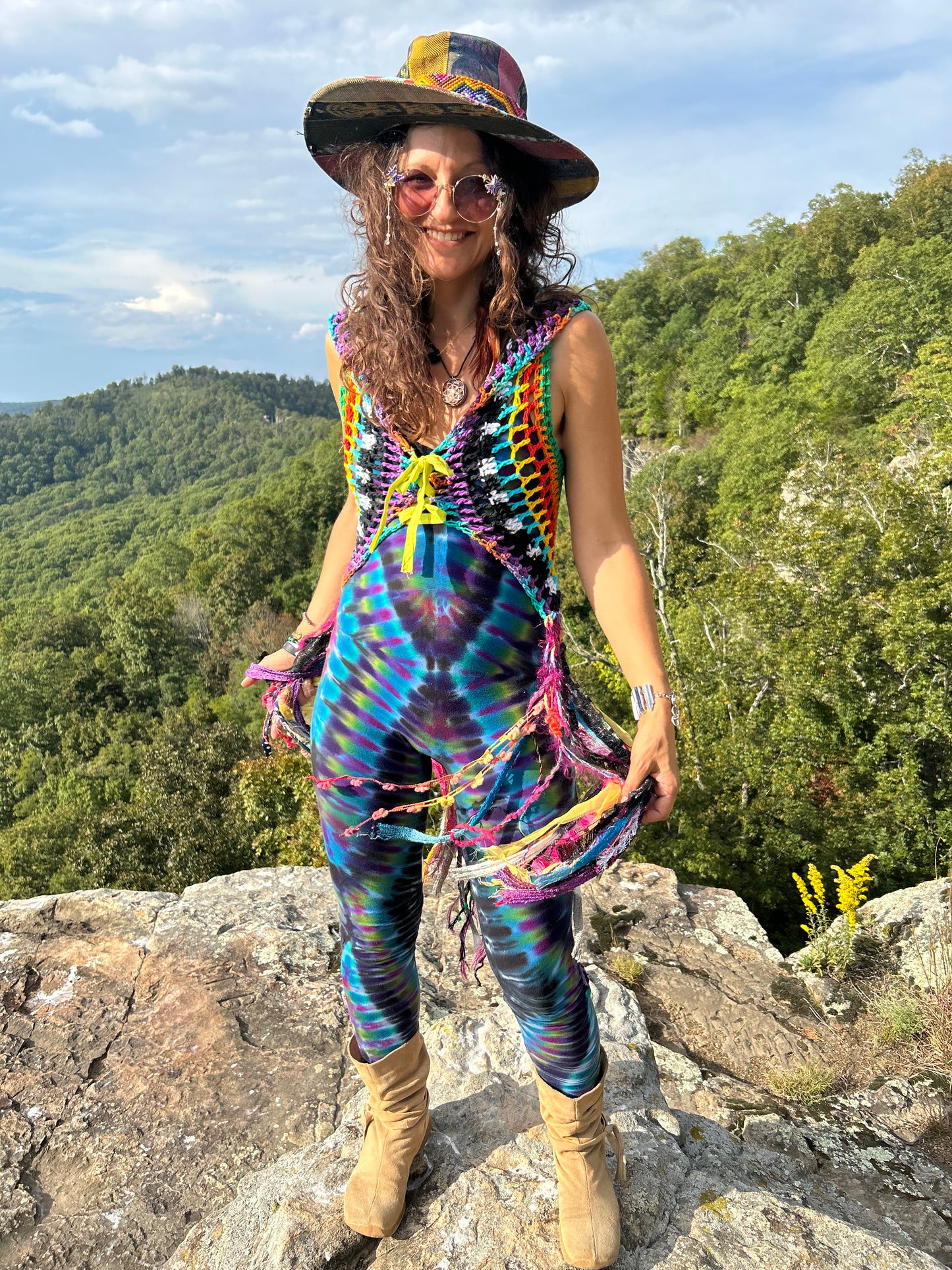 Shipibo patch fae vest