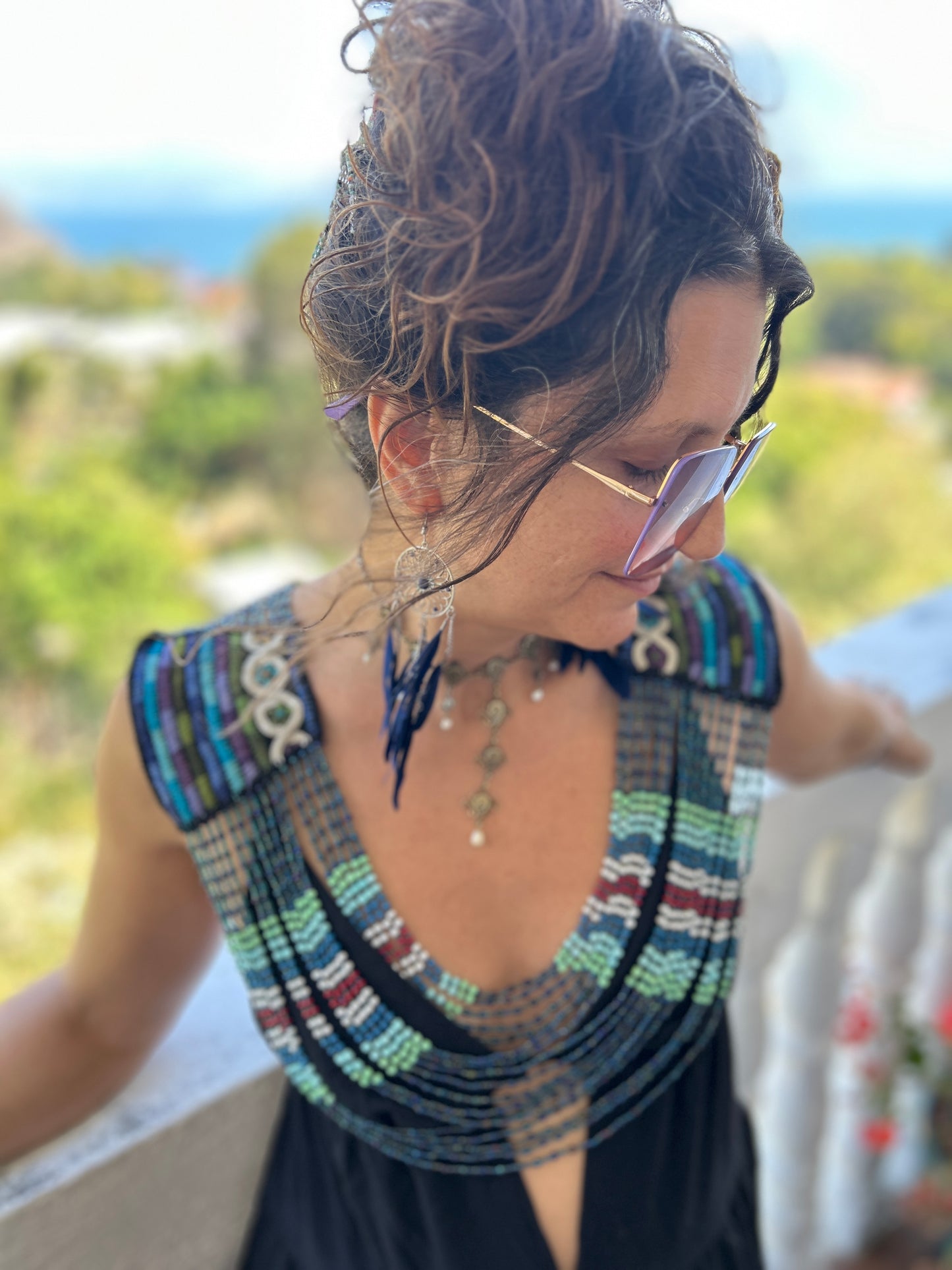 Beaded Goddess top