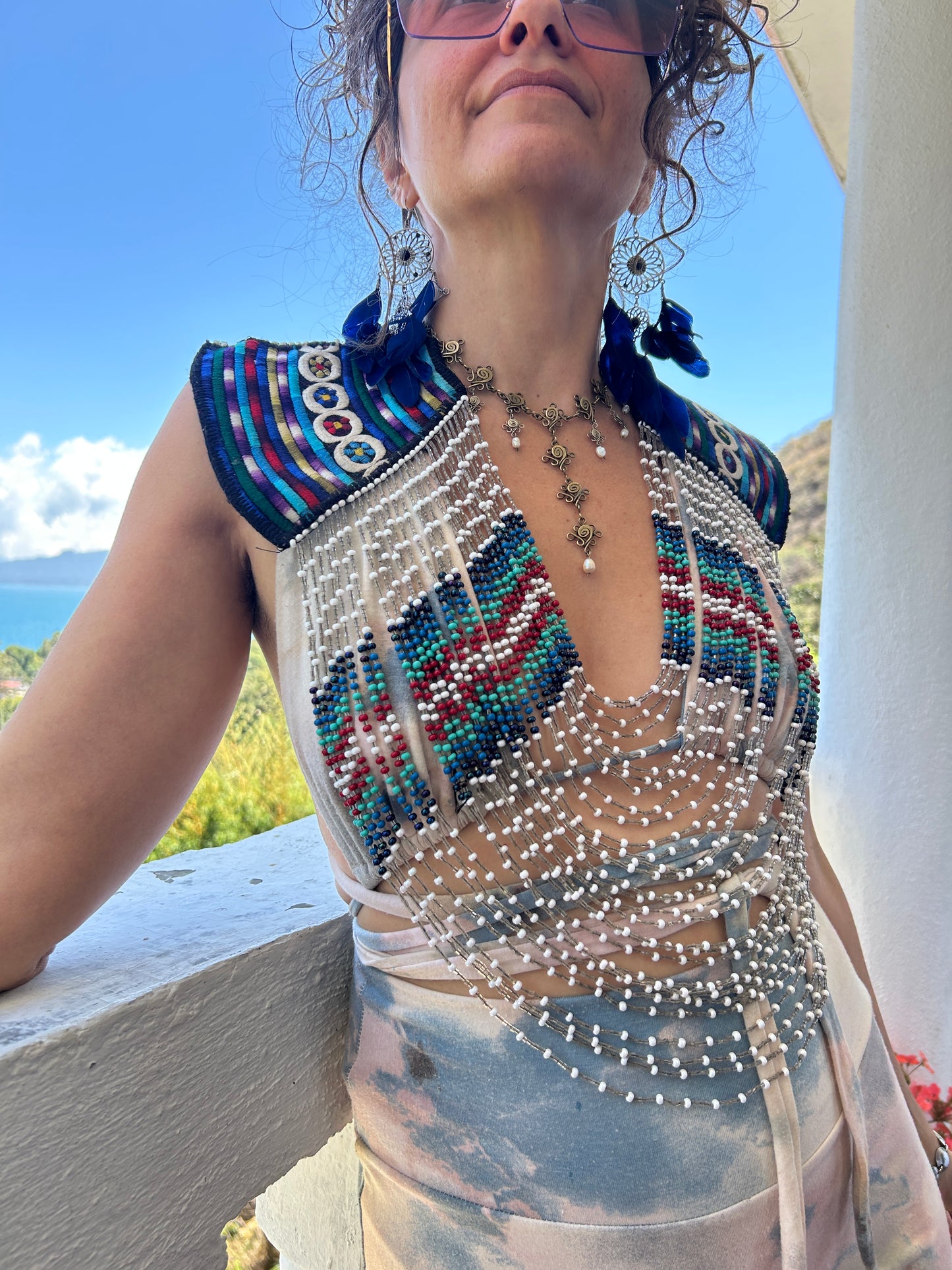 Beaded Goddess top