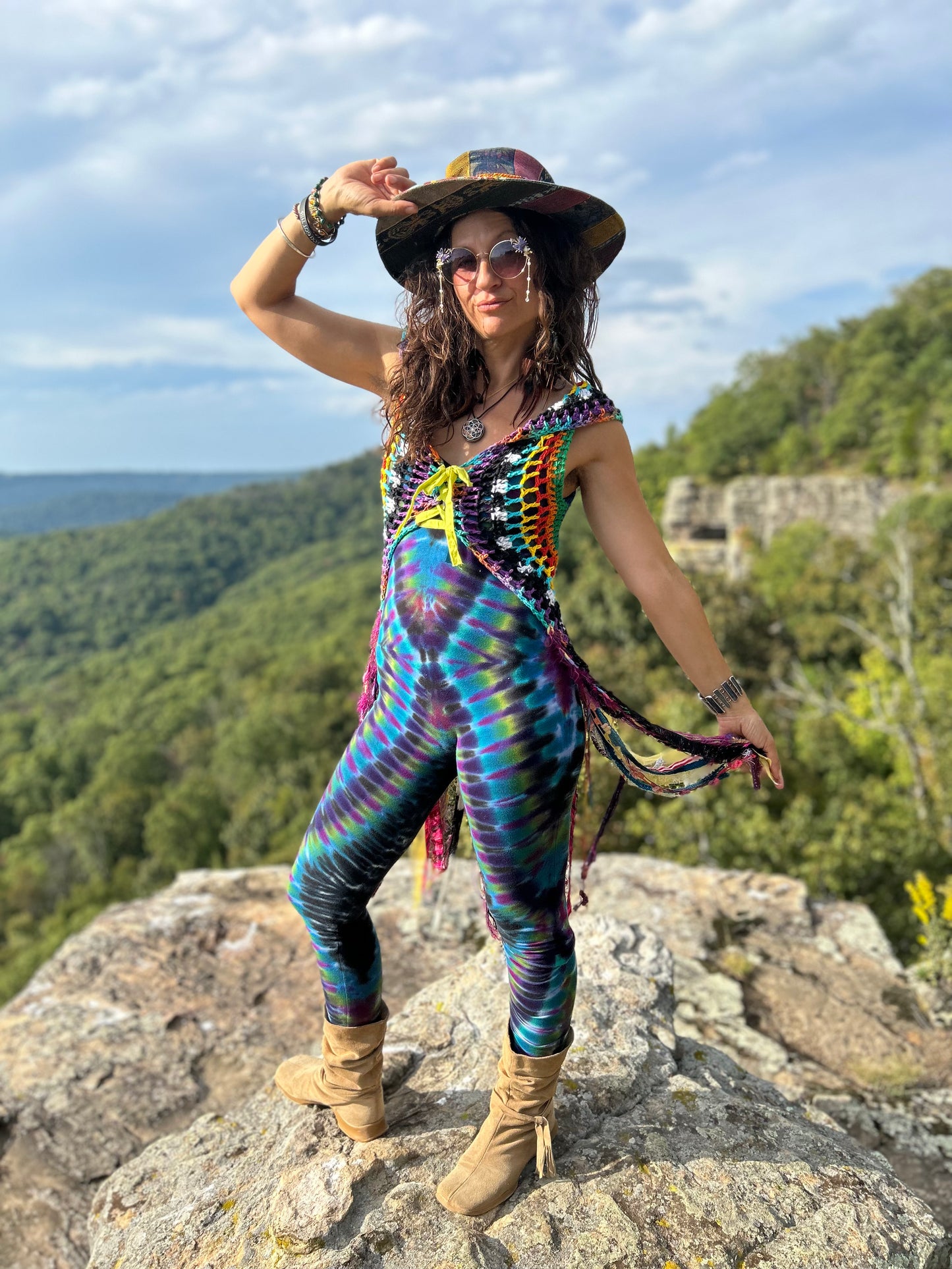 Shipibo patch fae vest
