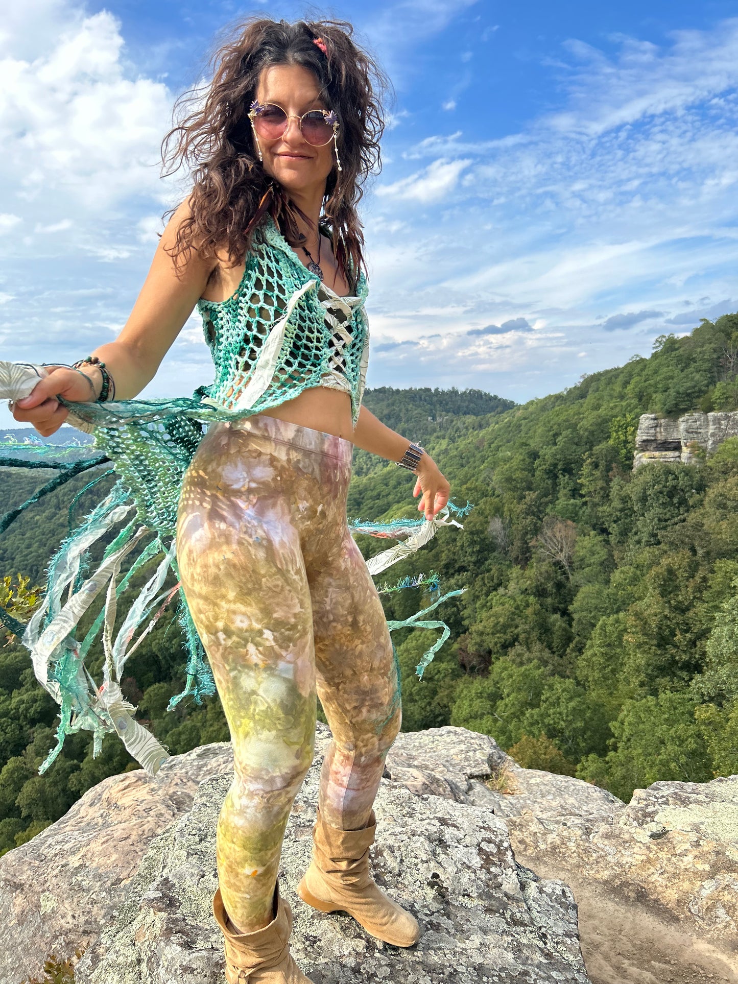 Dreamy green Fae vest