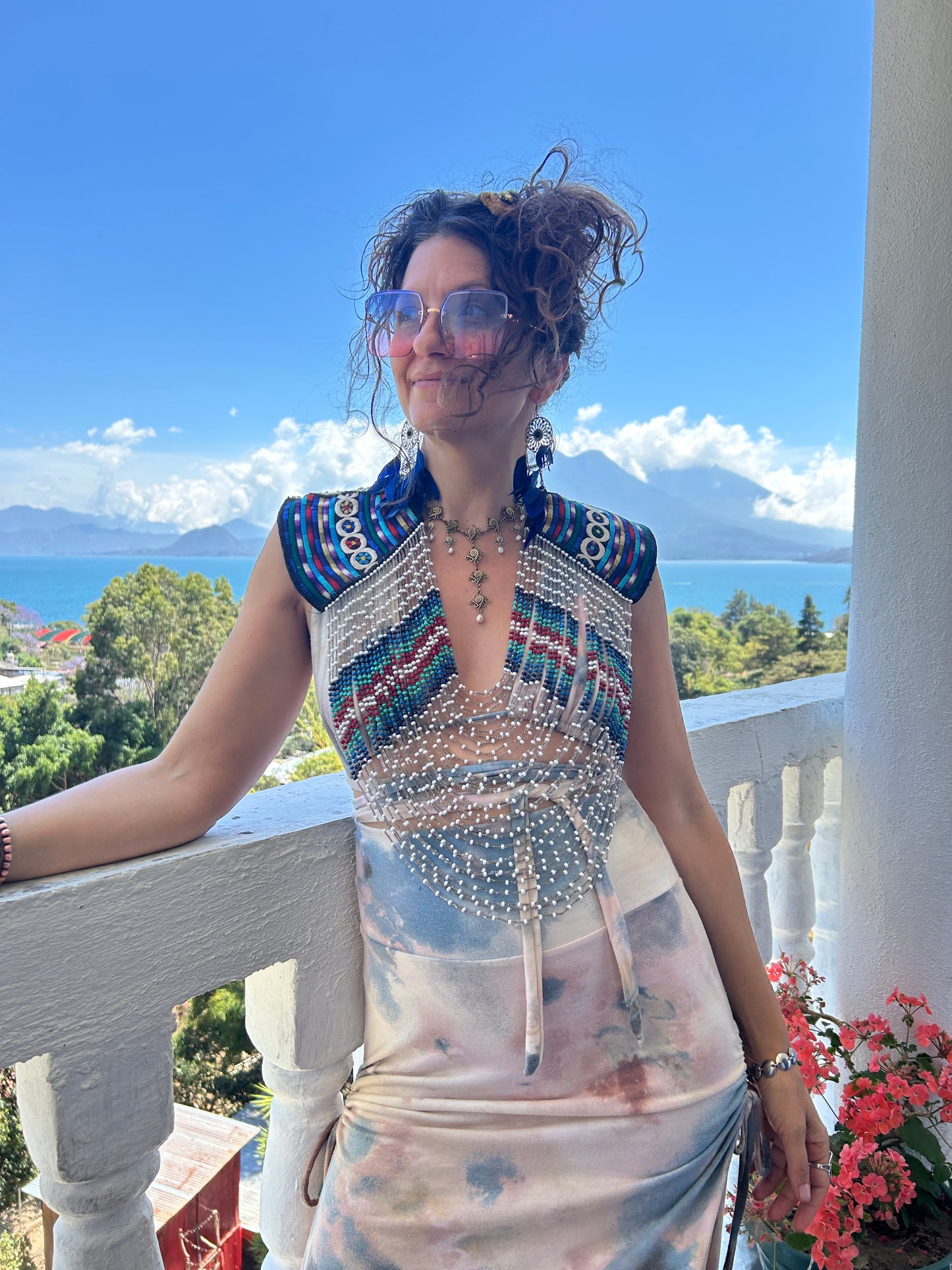 Beaded Goddess top