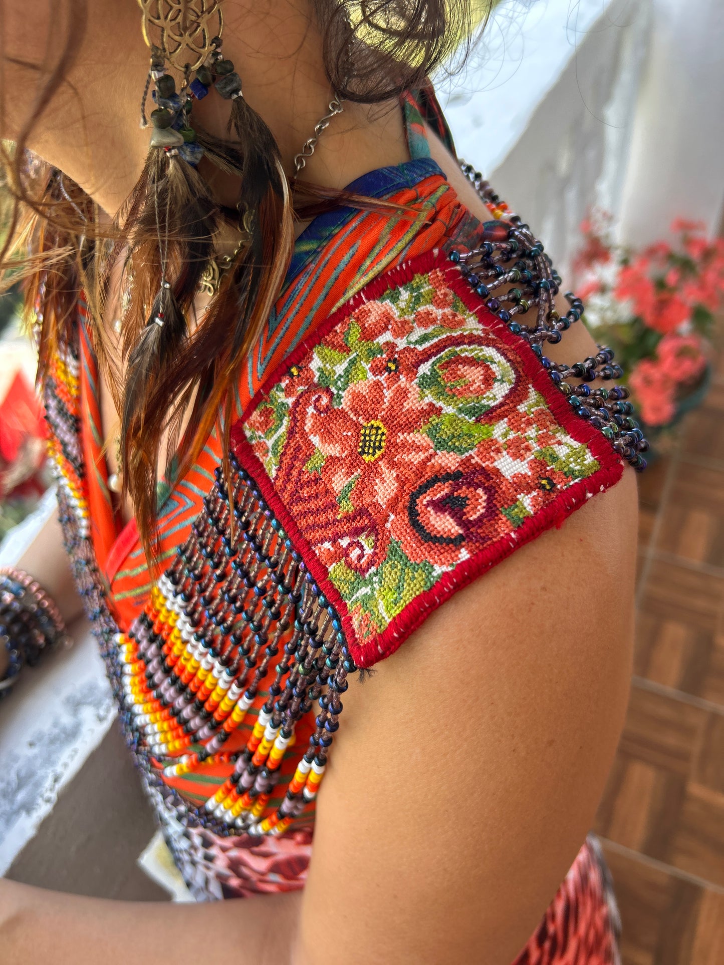 Beaded Goddess top