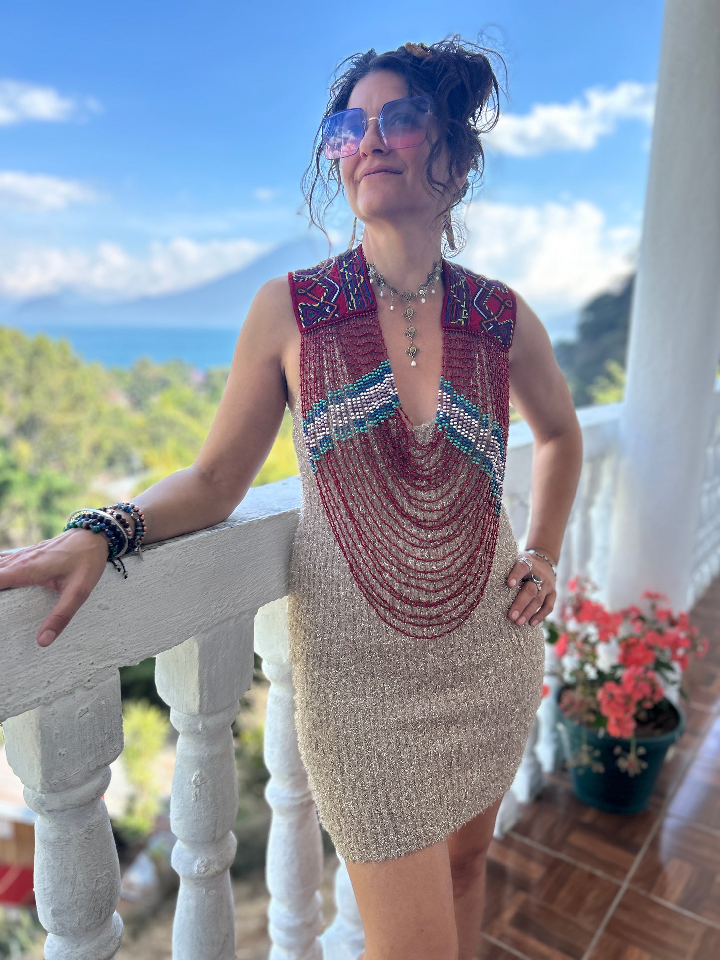 Beaded Goddess top