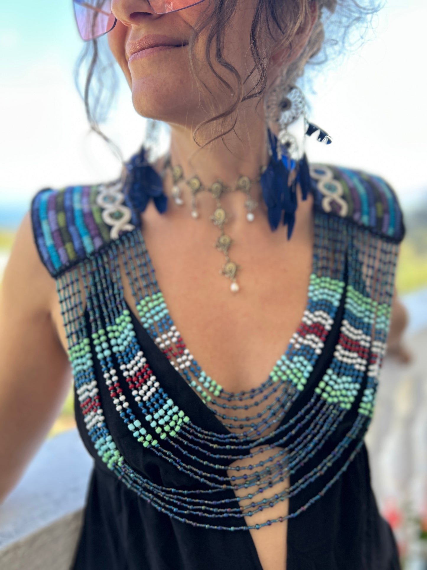 Beaded Goddess top