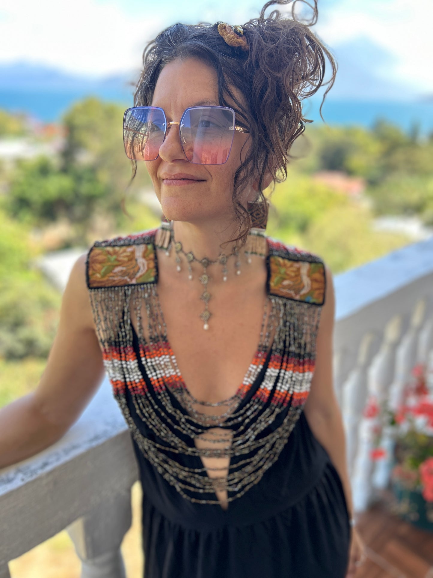 Beaded Goddess top