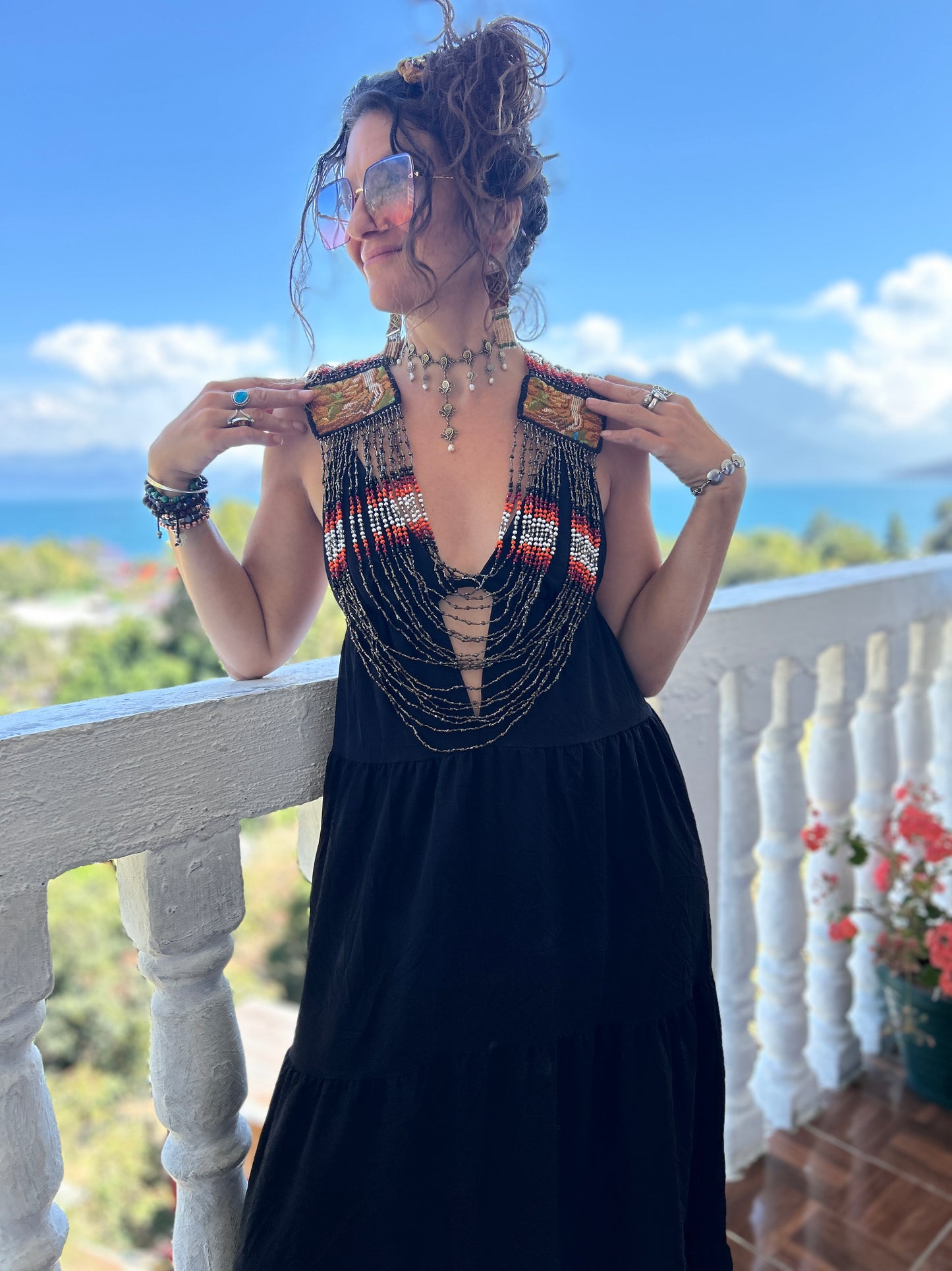 Beaded Goddess top