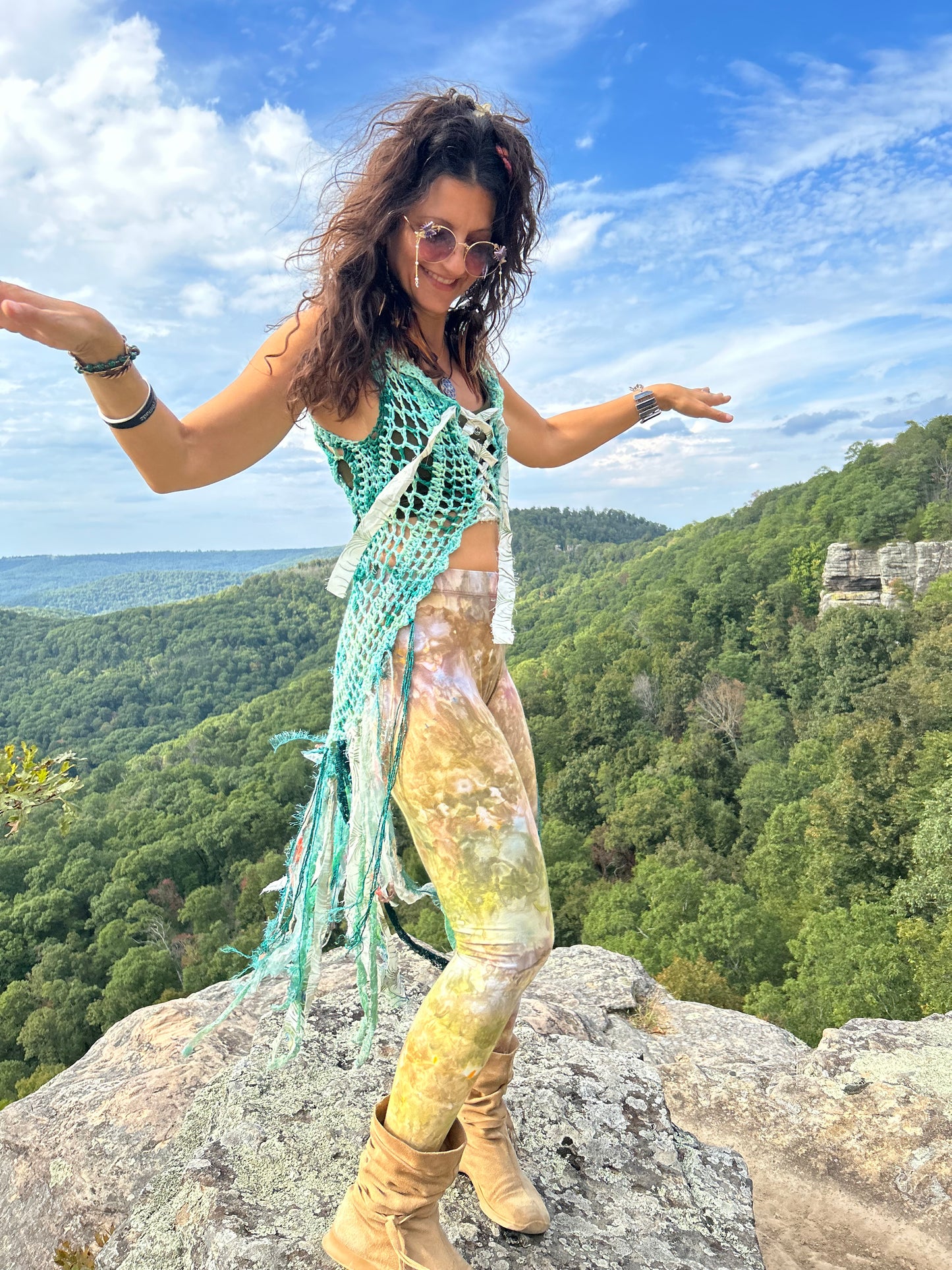 Dreamy green Fae vest