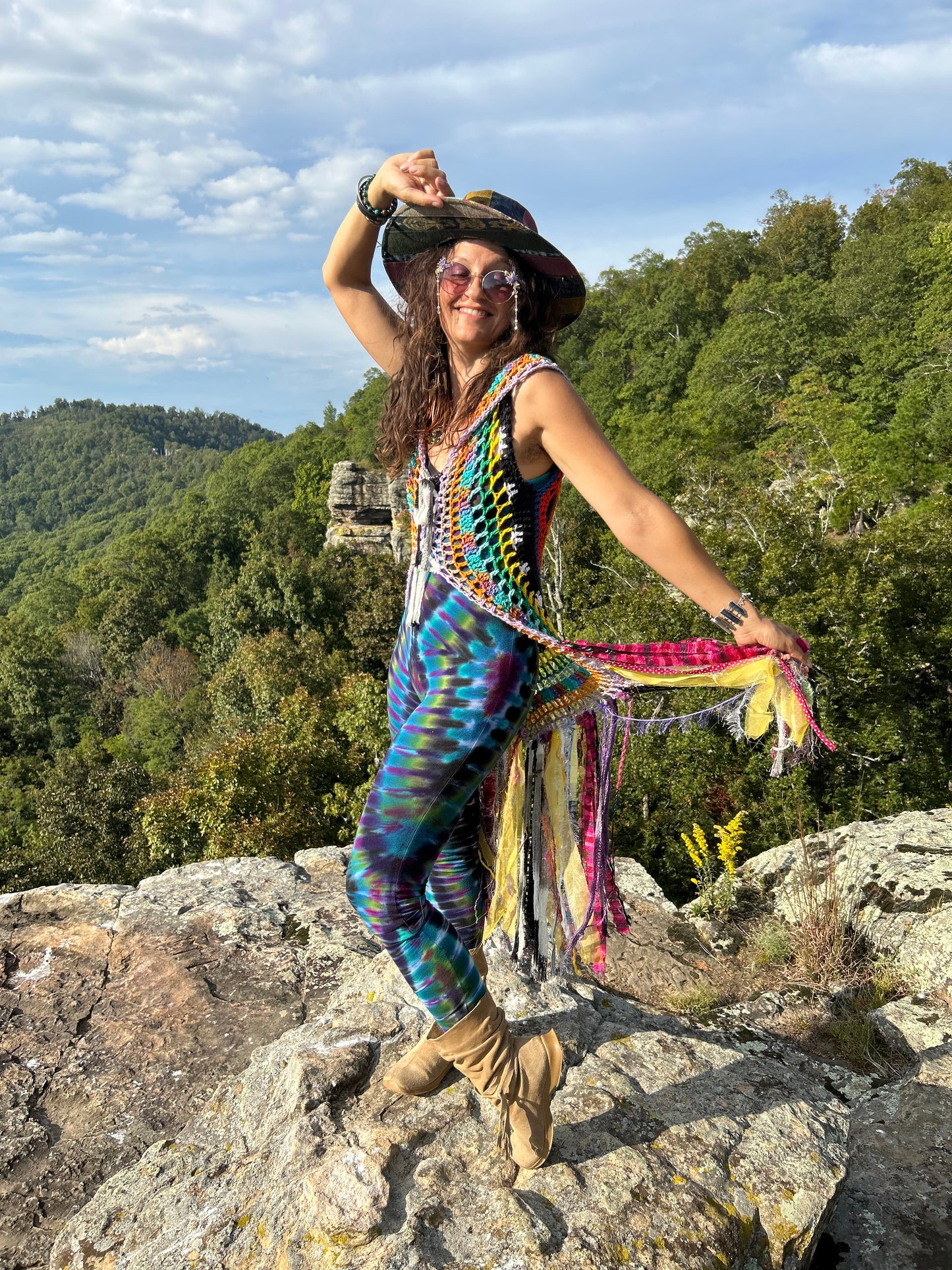 Rainbow fae vest