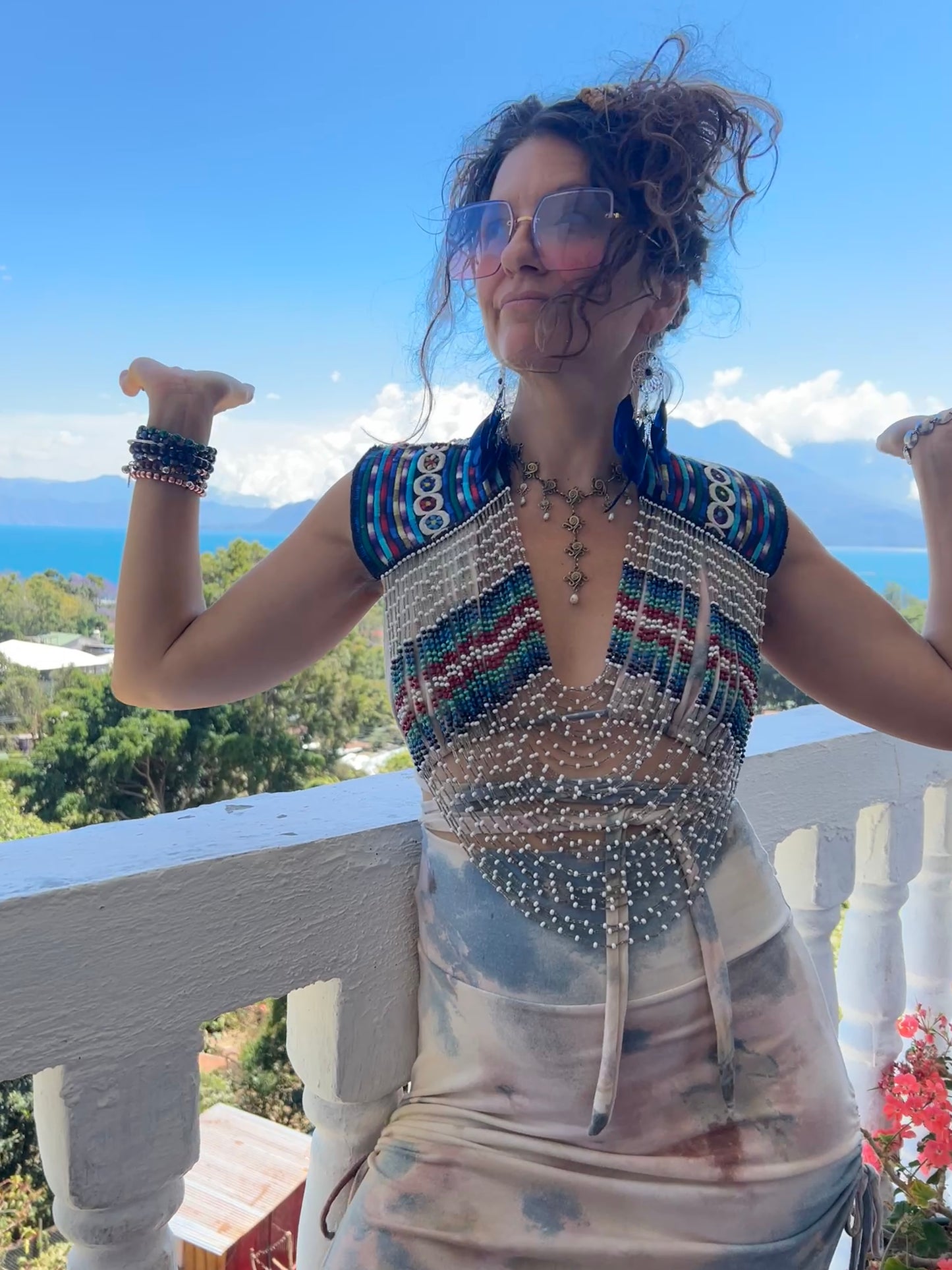 Beaded Goddess top