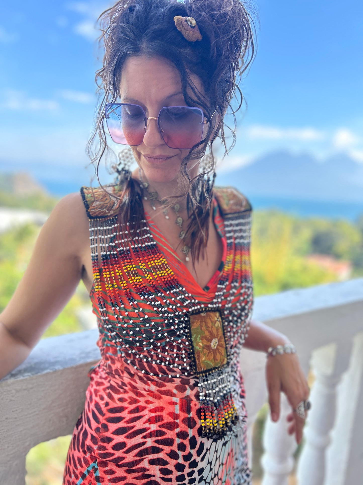 Beaded Goddess top