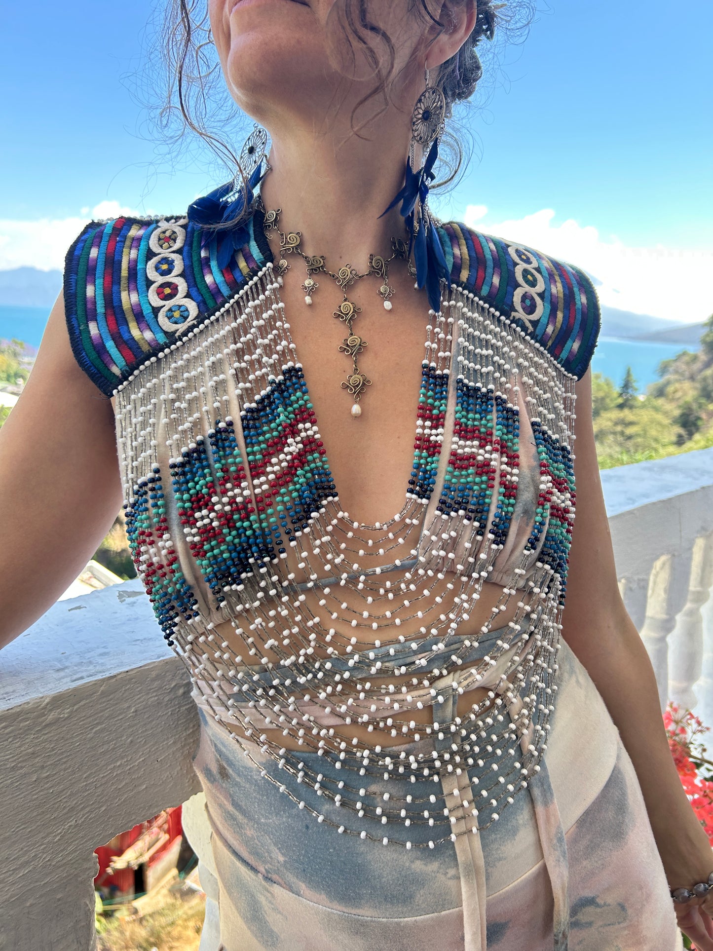 Beaded Goddess top