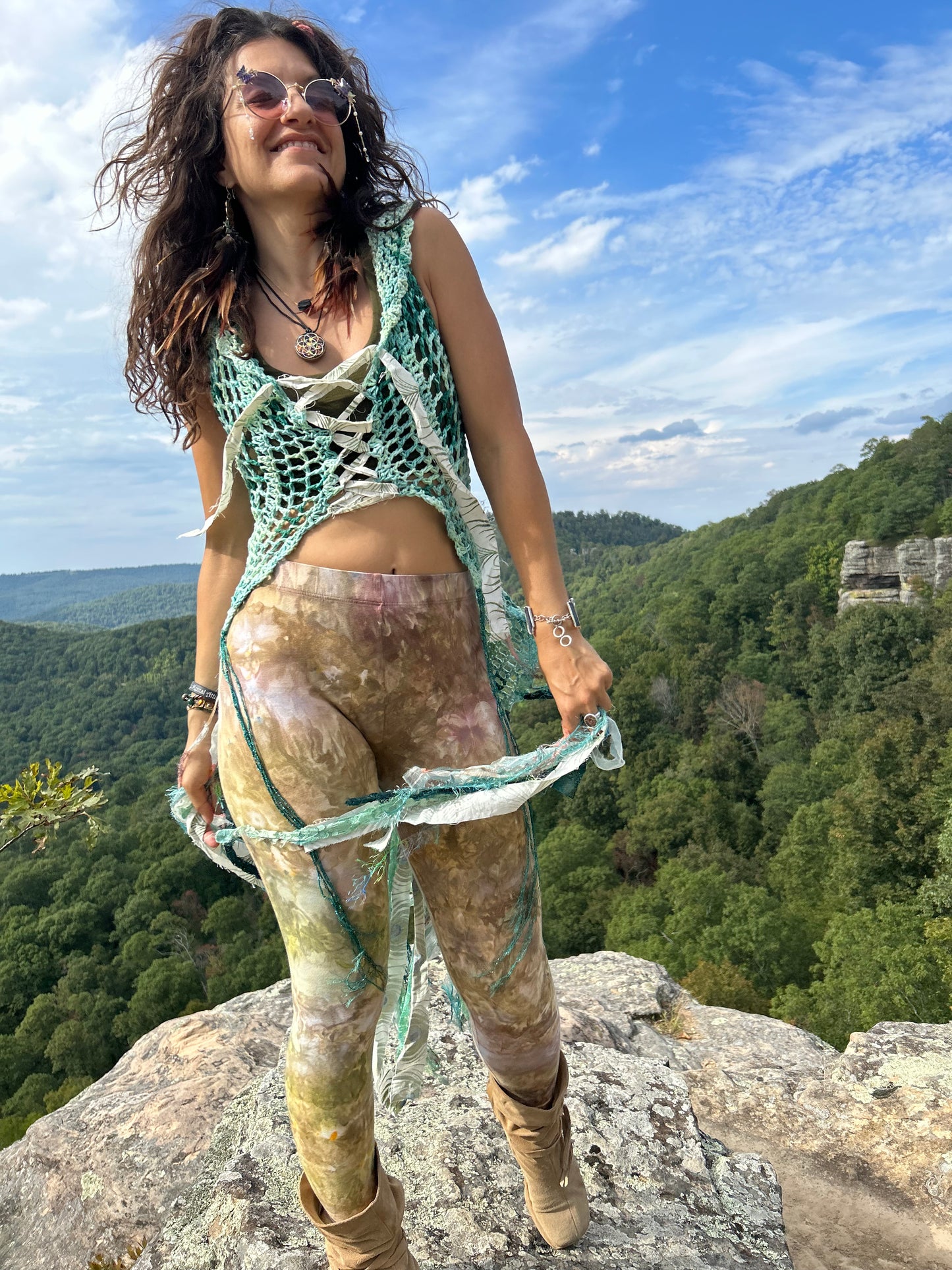 Dreamy green Fae vest