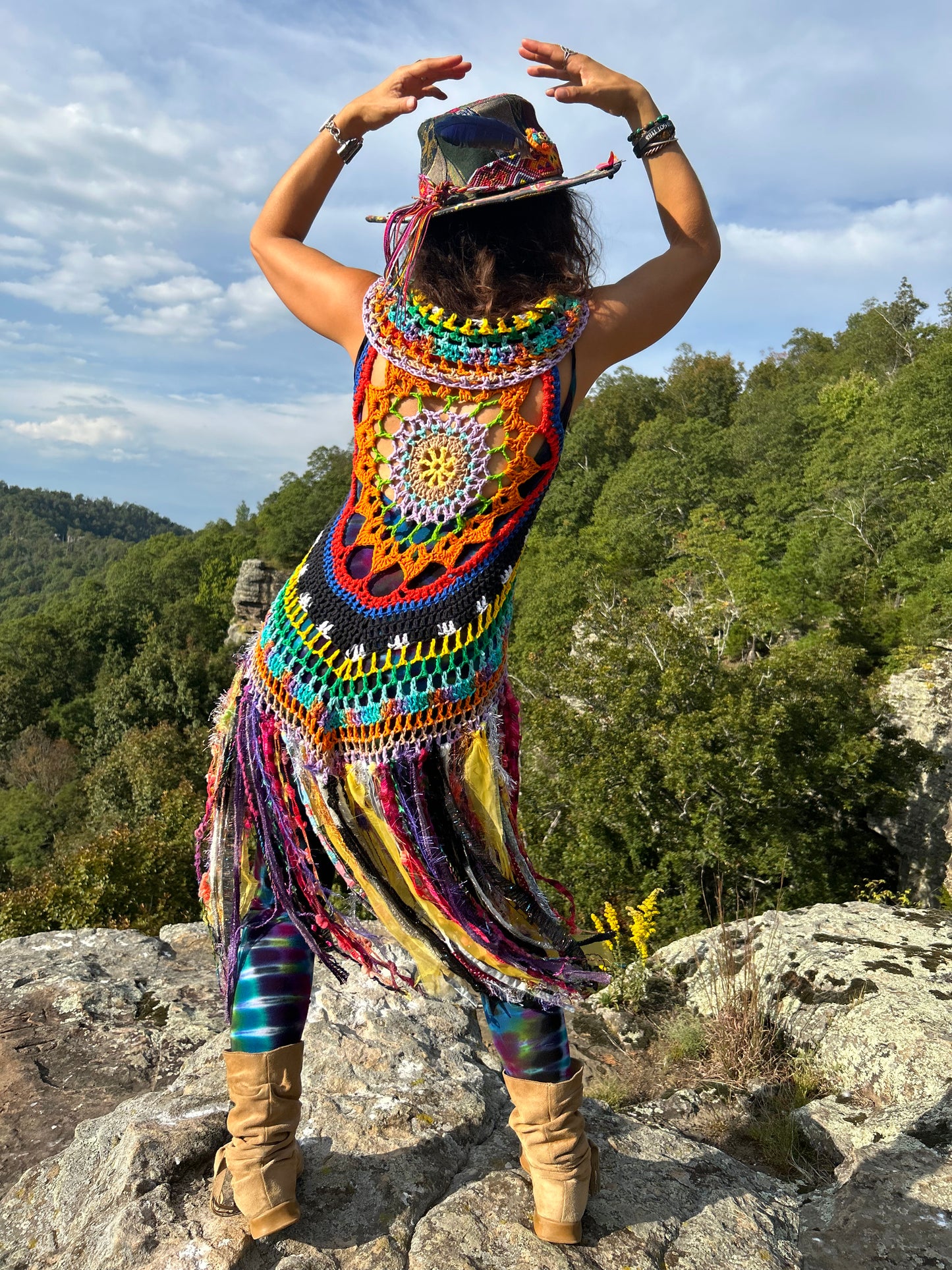 Rainbow fae vest