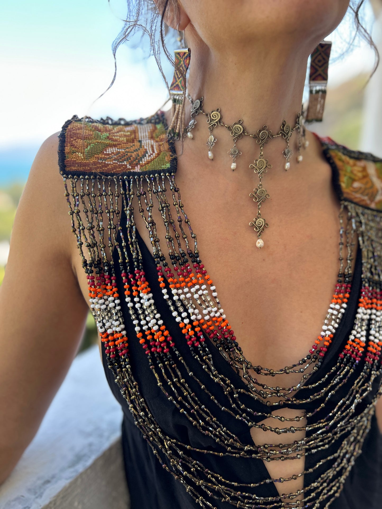 Beaded Goddess top