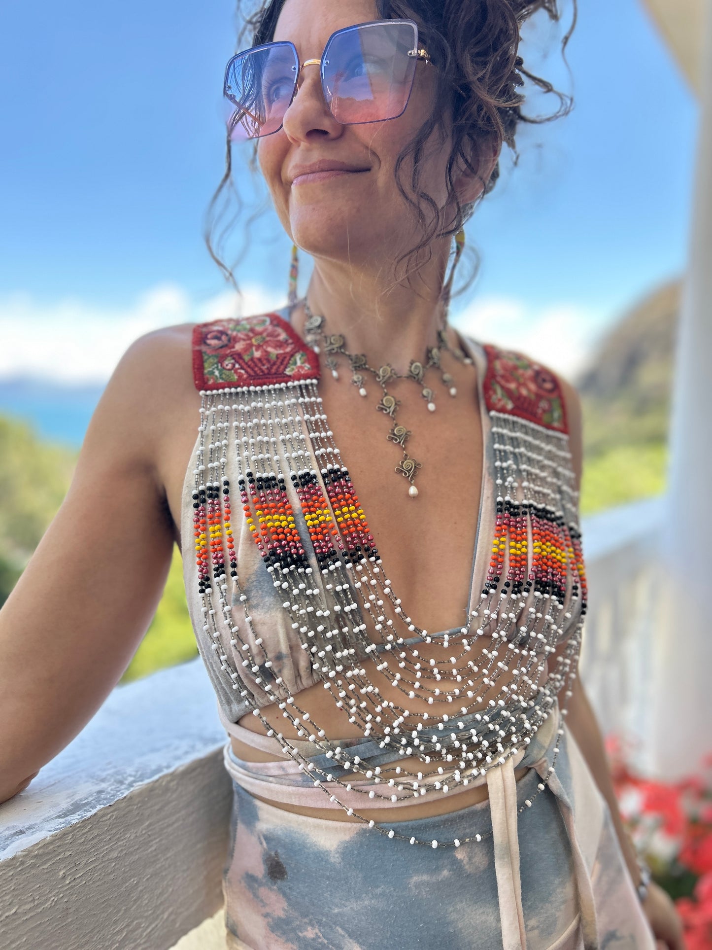 Beaded Goddess top