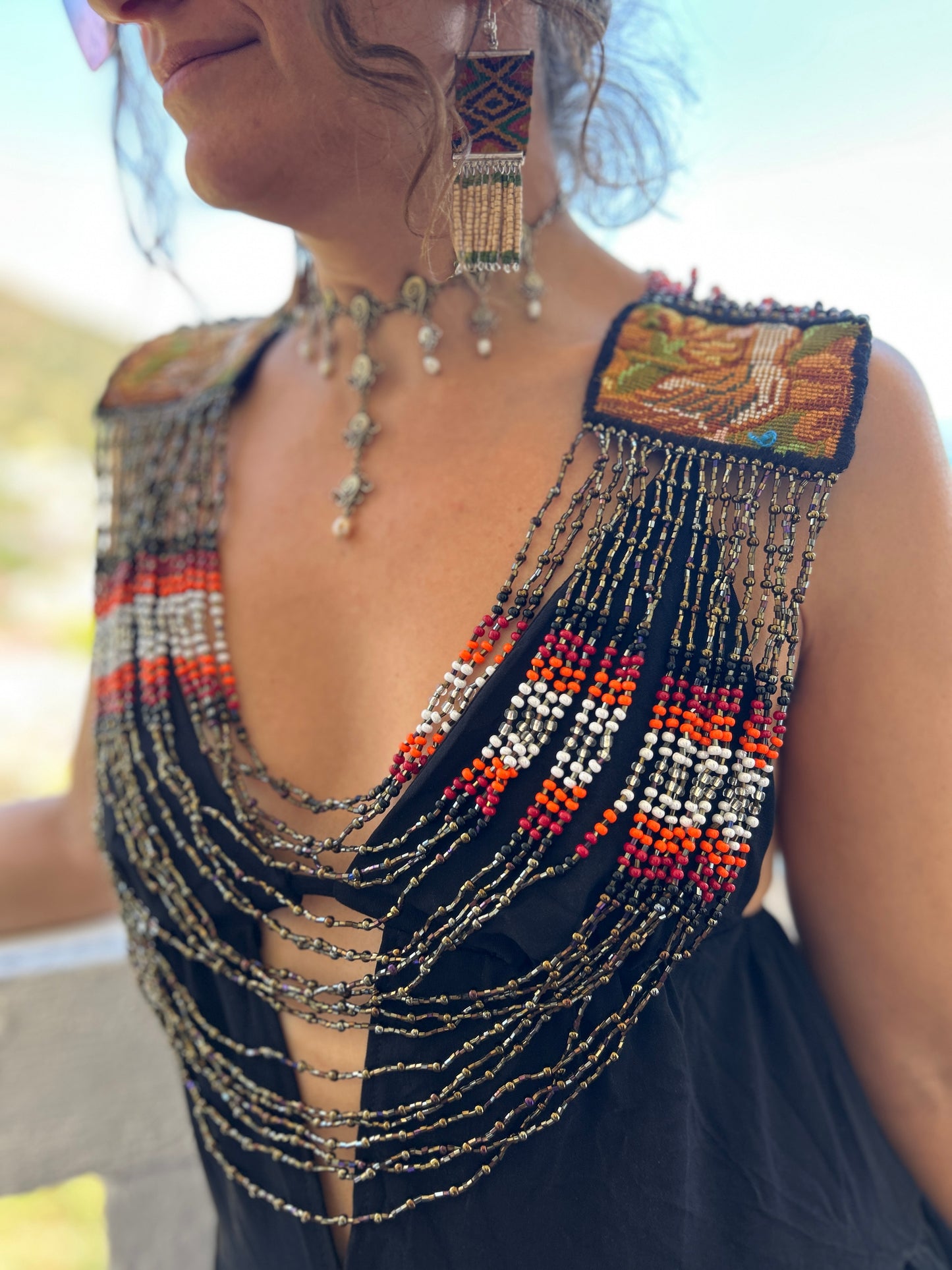 Beaded Goddess top