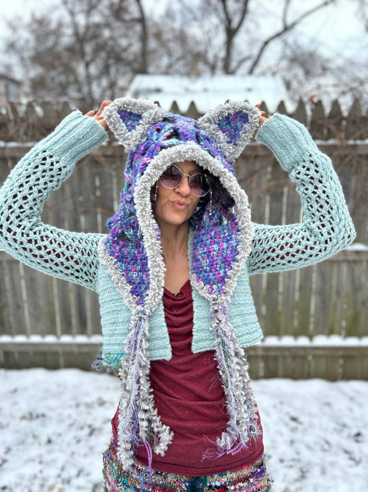 Foxy Fae Flower of Life Oversized Hood