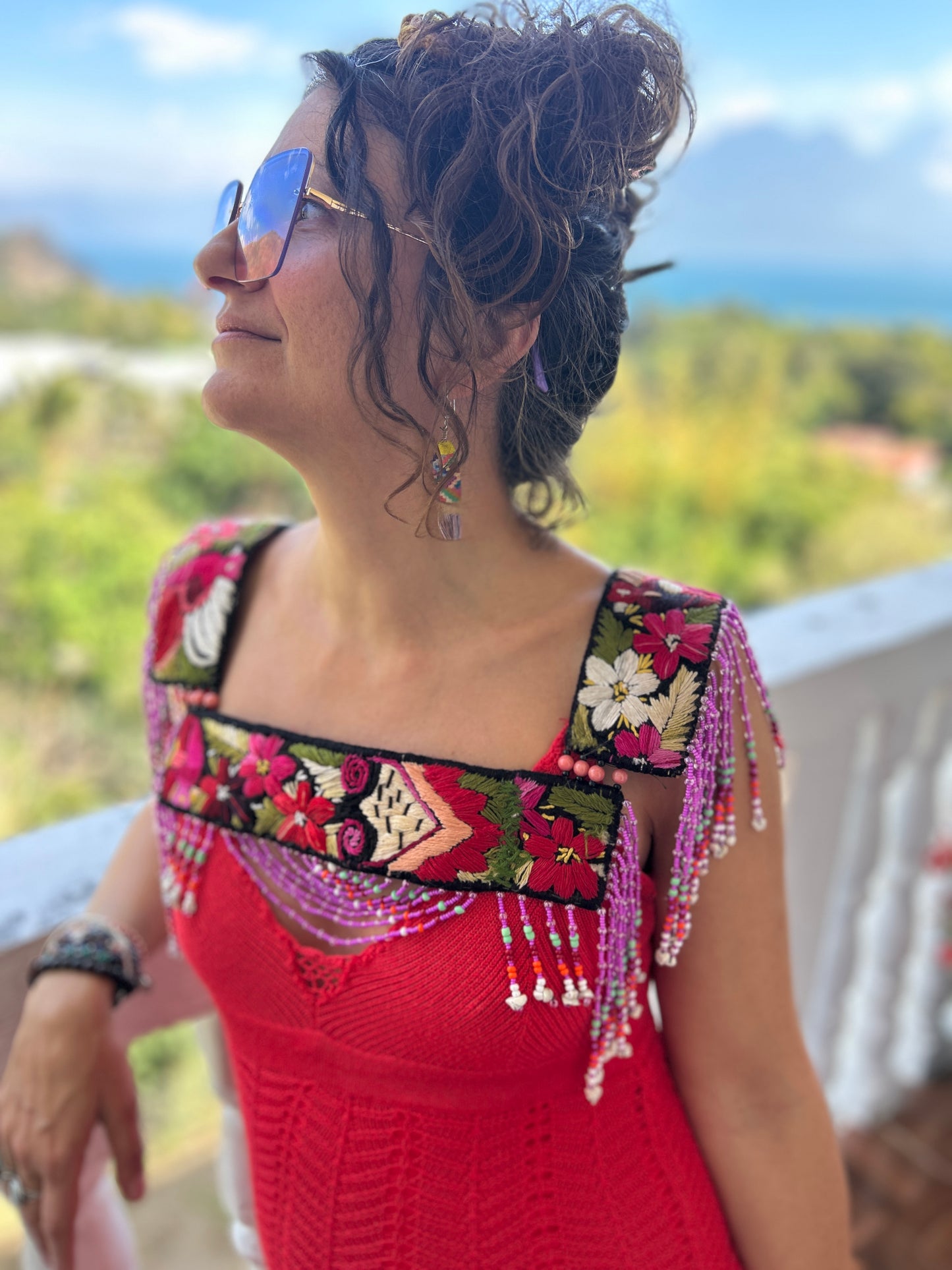 Beaded Goddess top