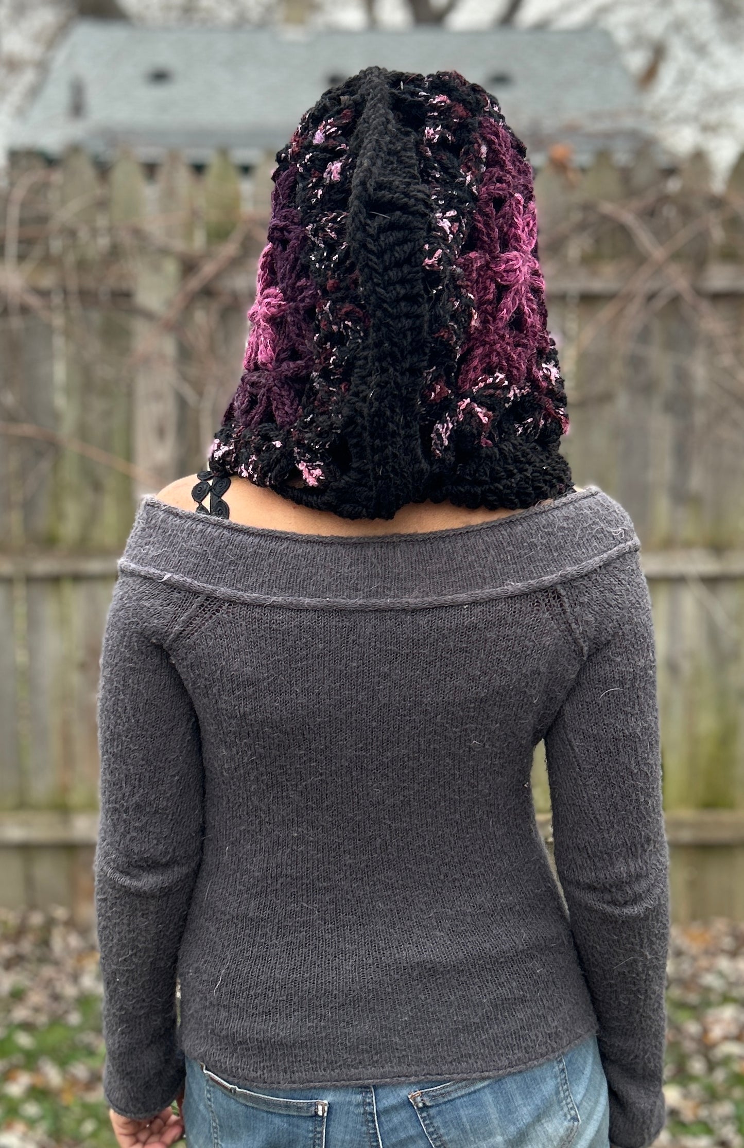 Flower of Life hooded scarf