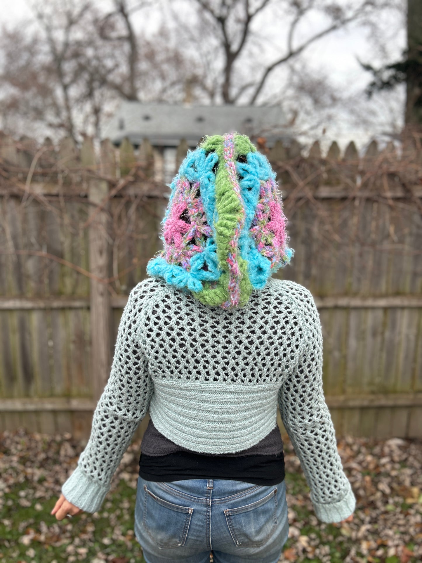 Flower of Life hooded scarf
