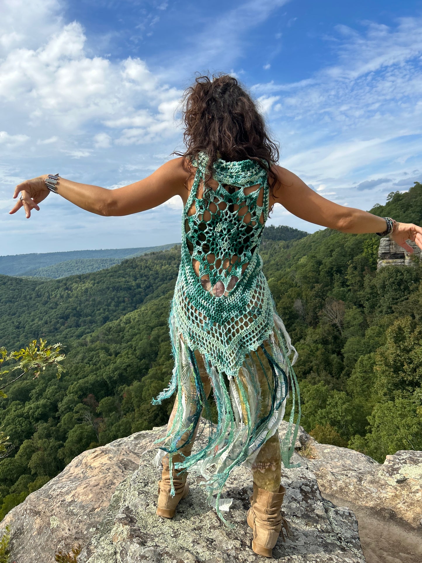 Dreamy green Fae vest