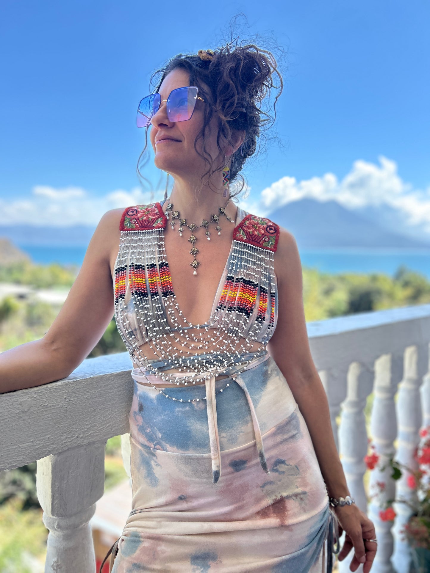 Beaded Goddess top