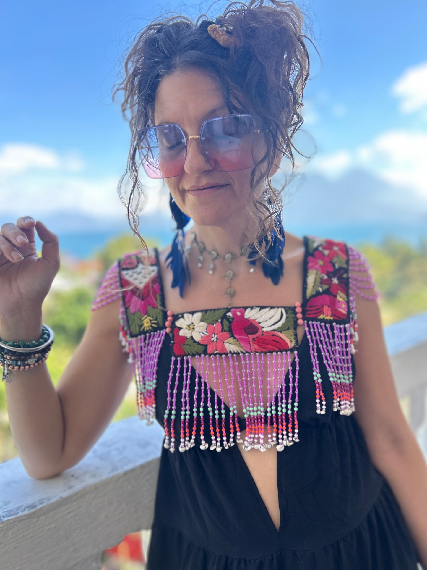 Beaded Goddess top