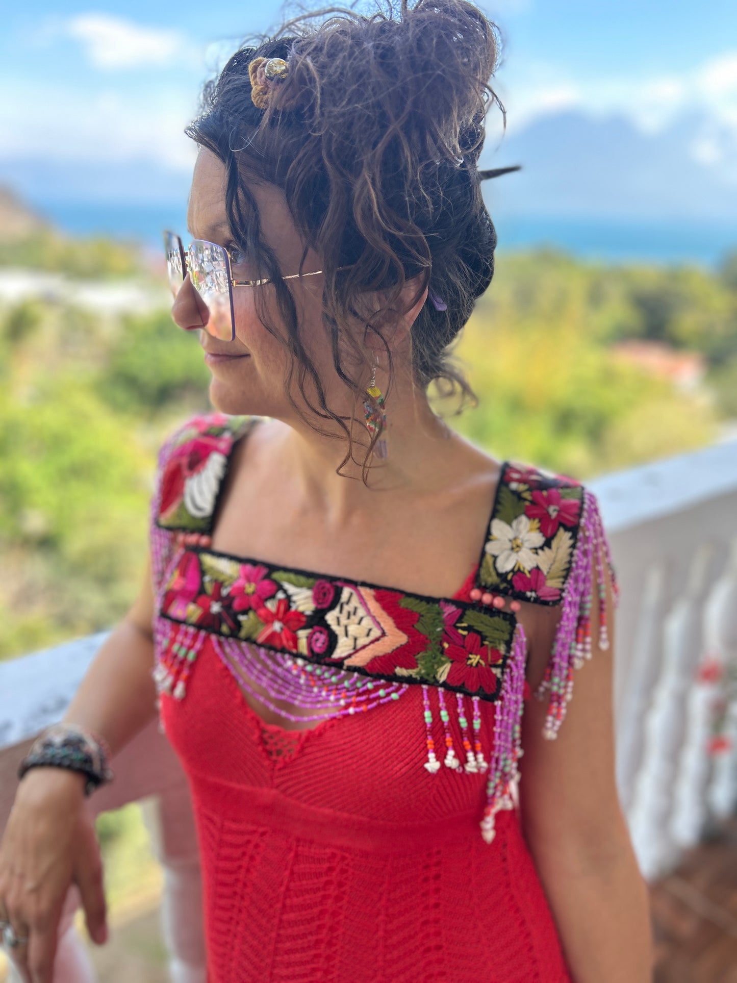 Beaded Goddess top