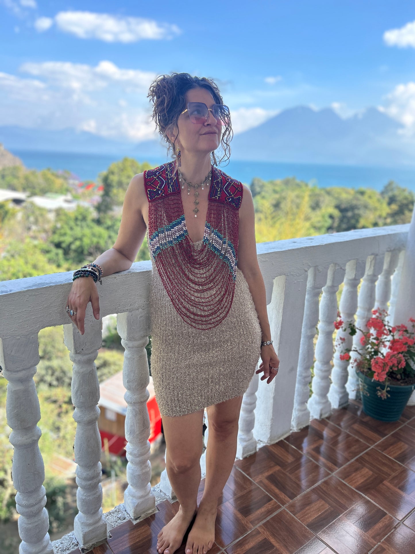 Beaded Goddess top