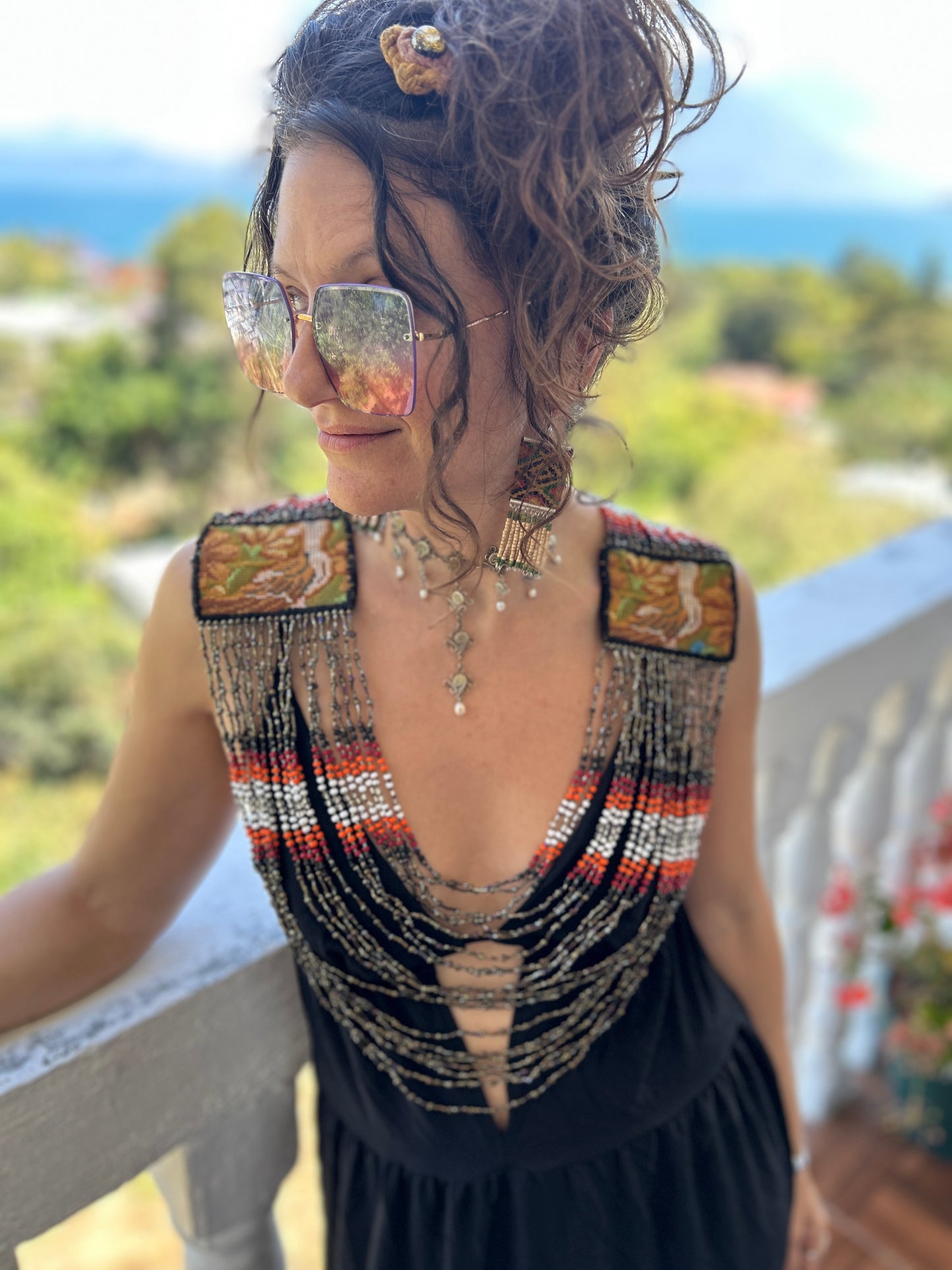 Beaded Goddess top