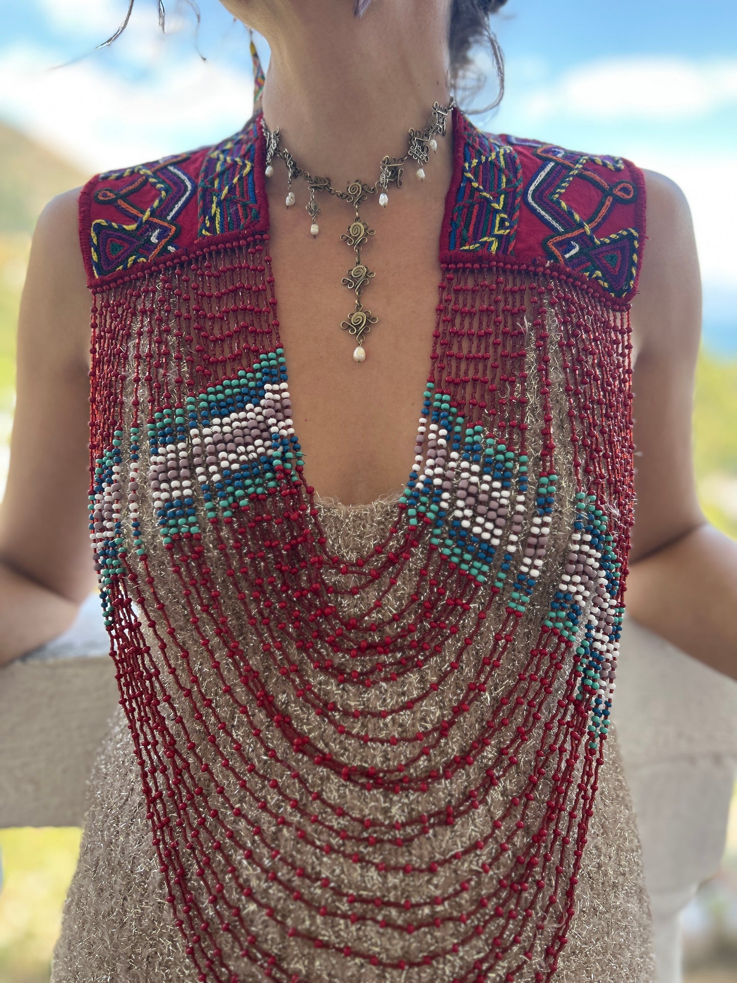 Beaded Goddess top