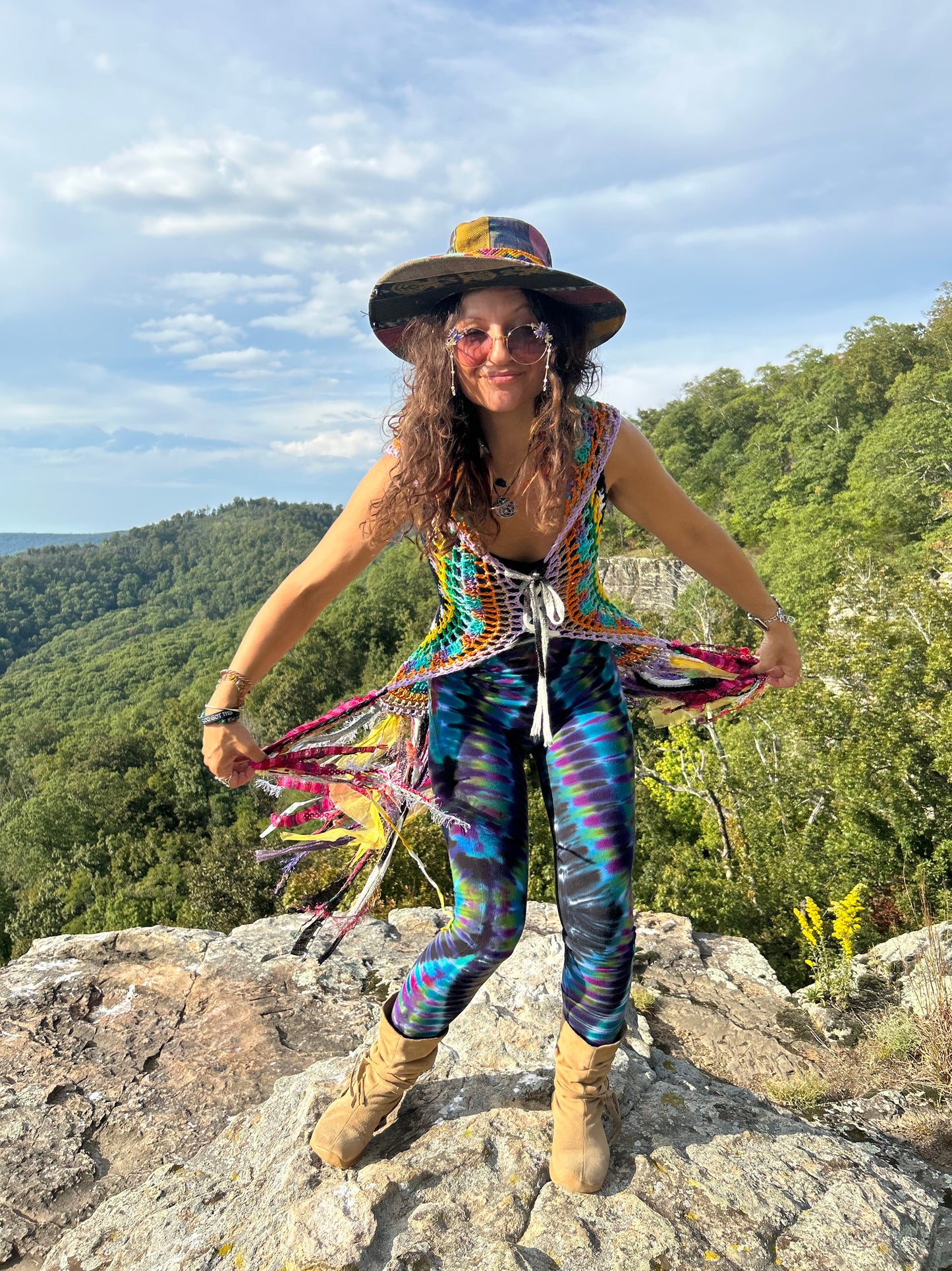 Rainbow fae vest