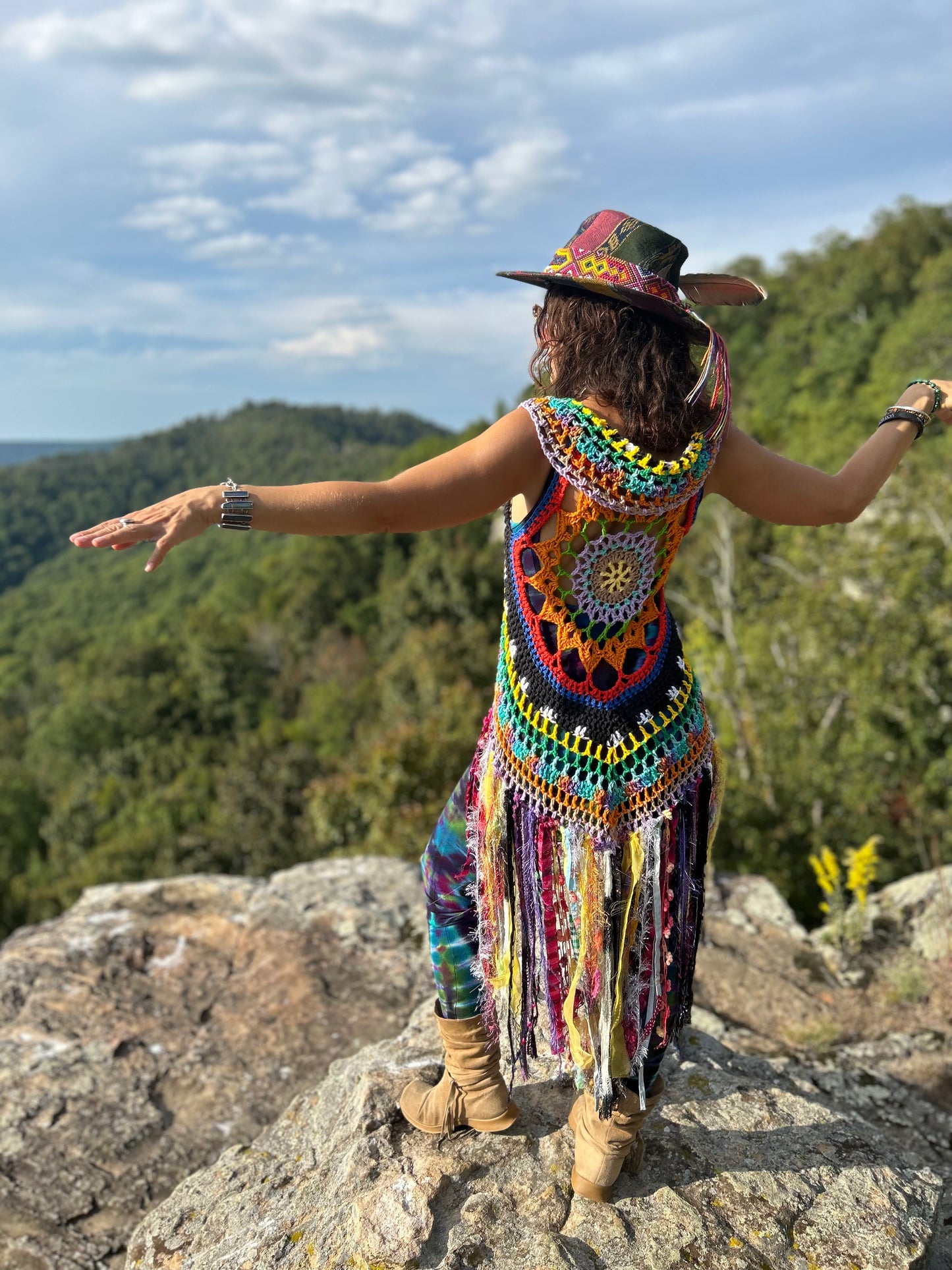 Rainbow fae vest