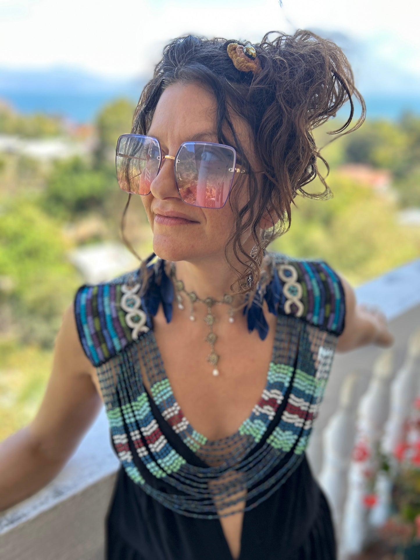 Beaded Goddess top