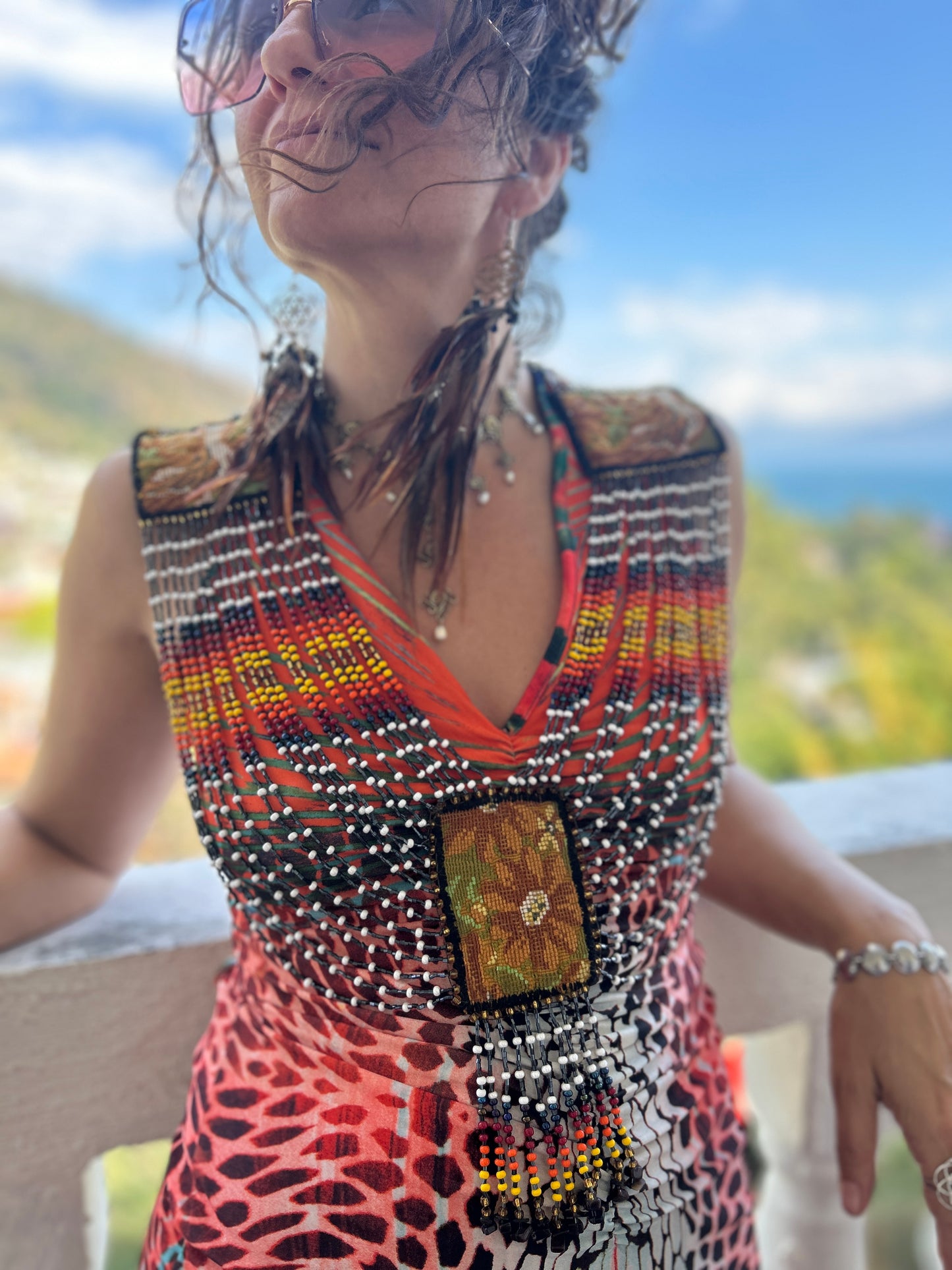 Beaded Goddess top