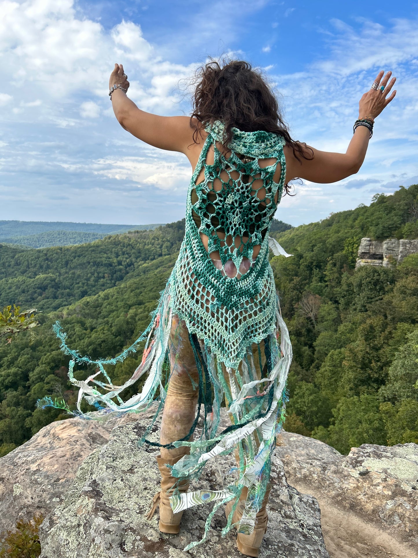 Dreamy green Fae vest