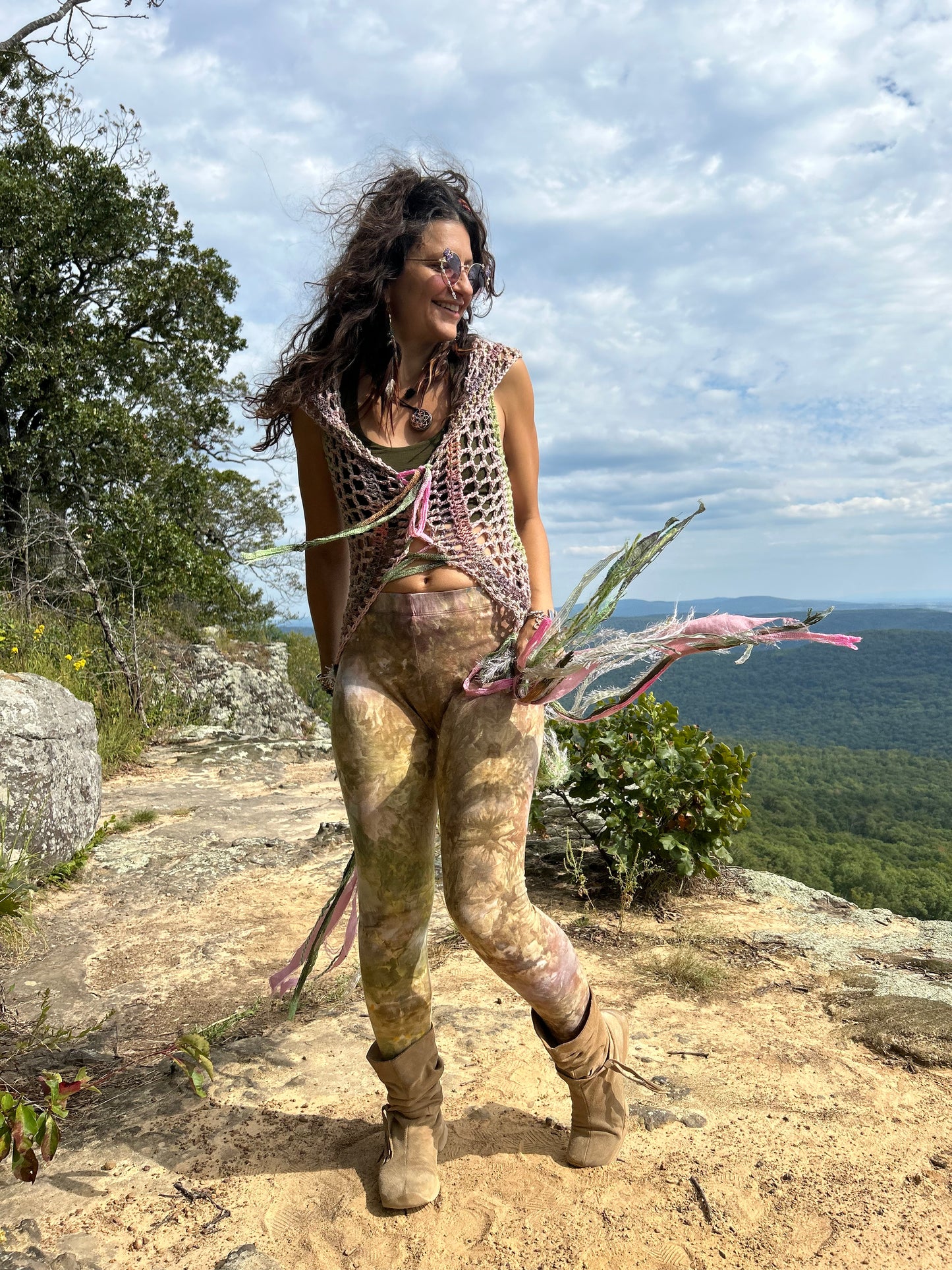 Green/pink Fae vest