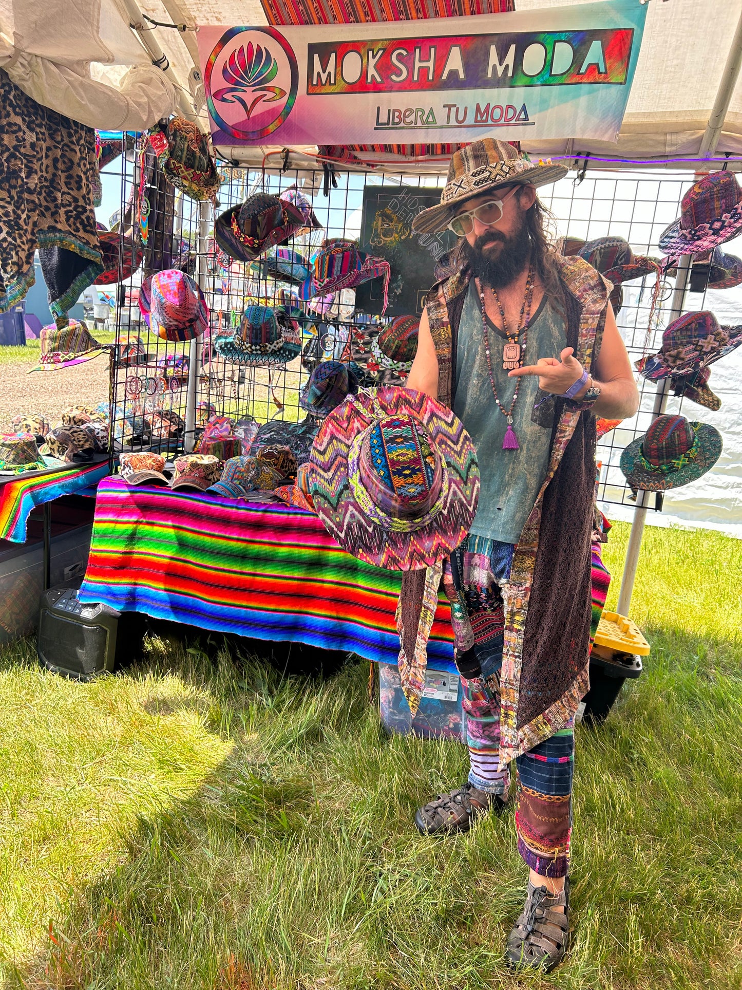 Flat Brim Sombrero - Blossoming Spirit