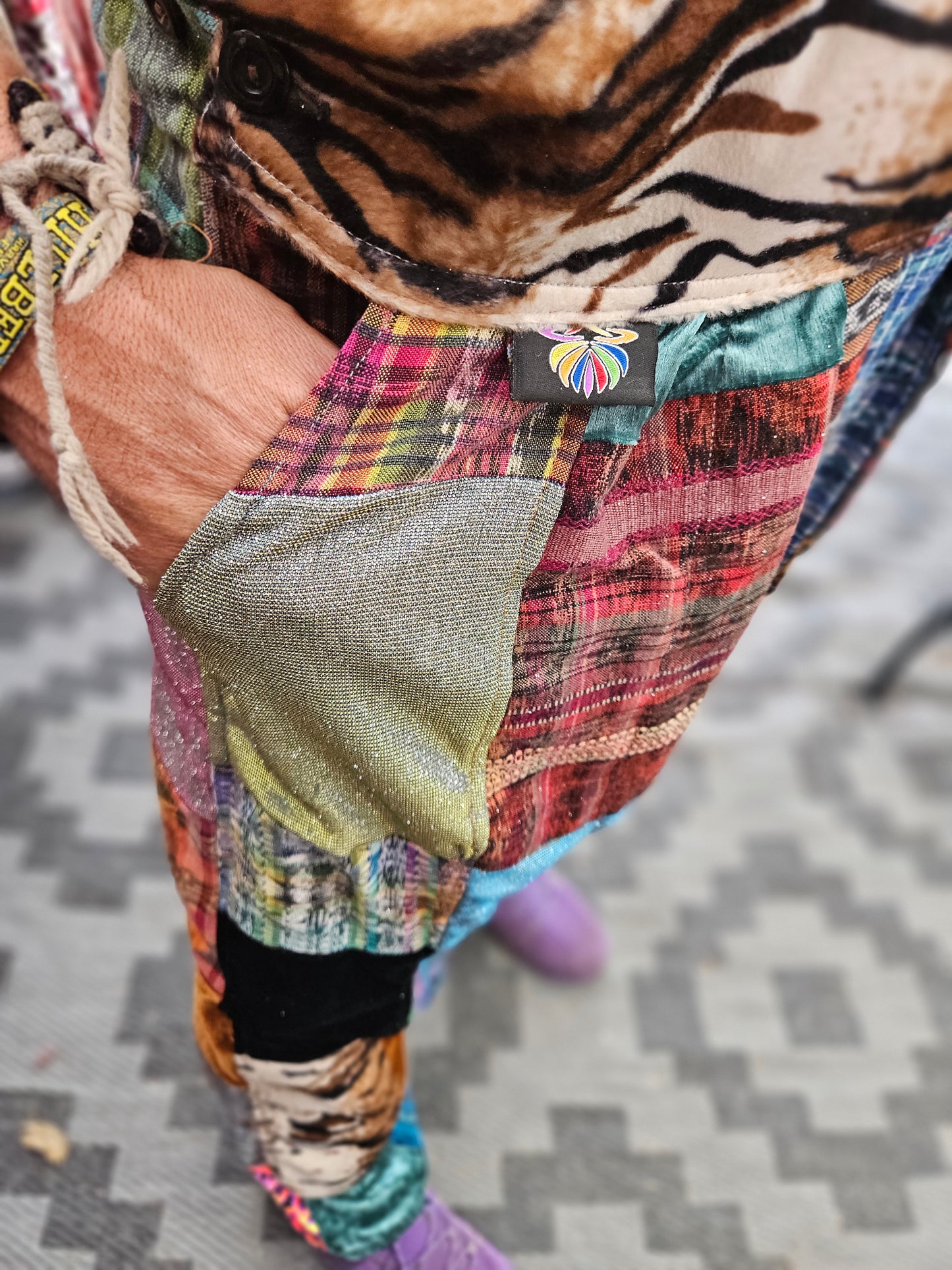 Patchwork Overalls