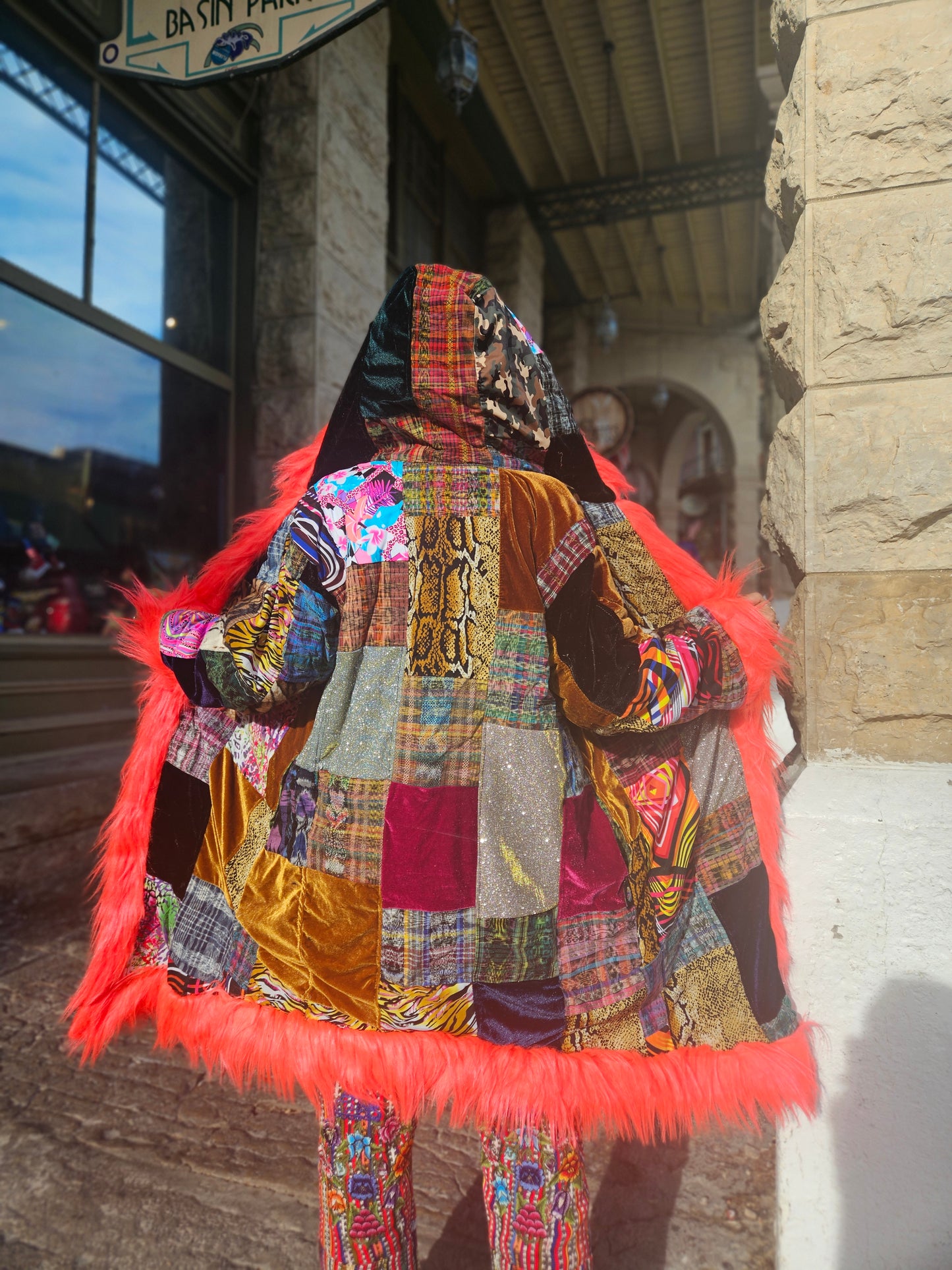 Patchwork Cloak - Rebel Rose