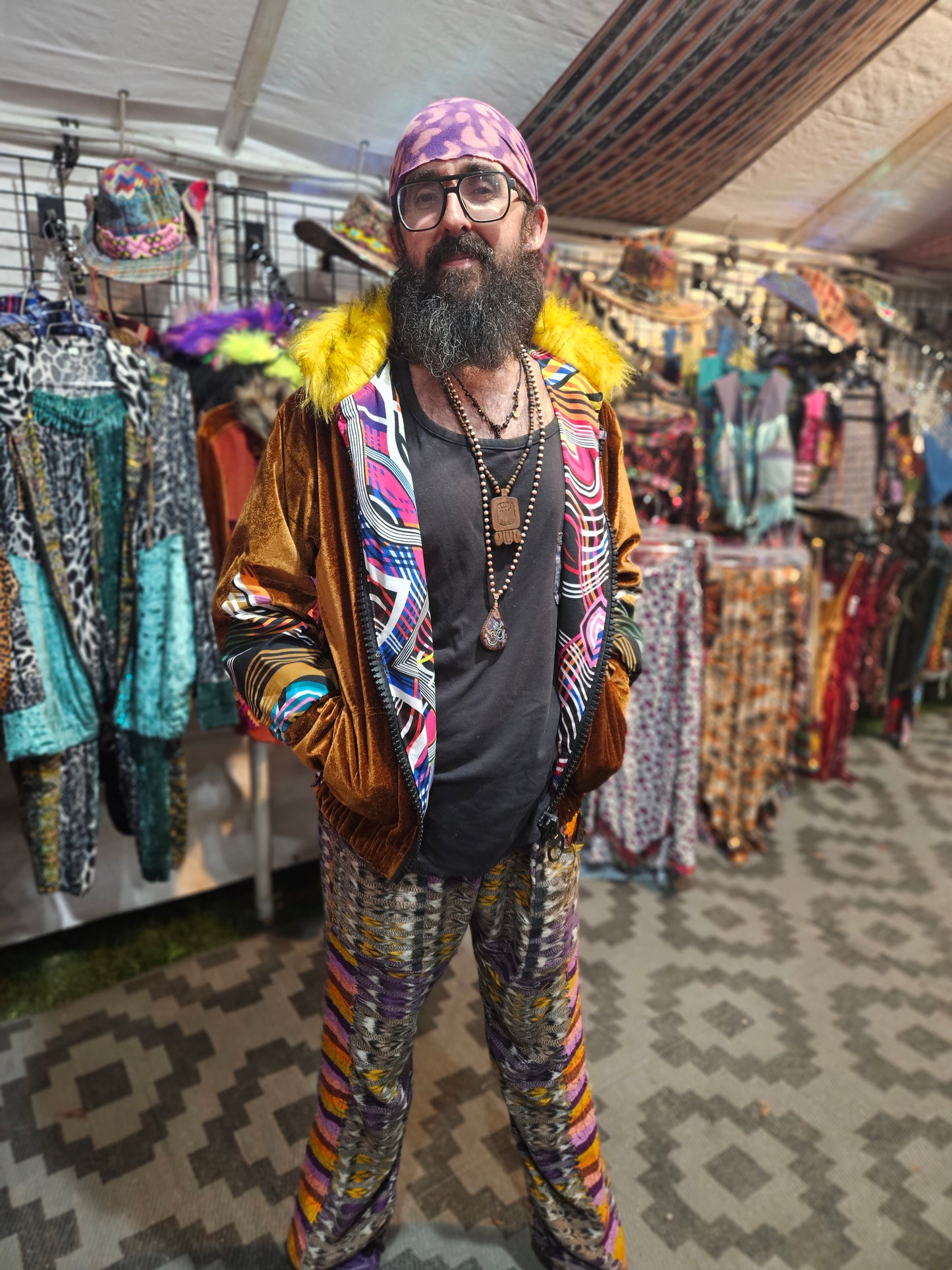 Flower of Life Jacket - Funky Soul Cowboy