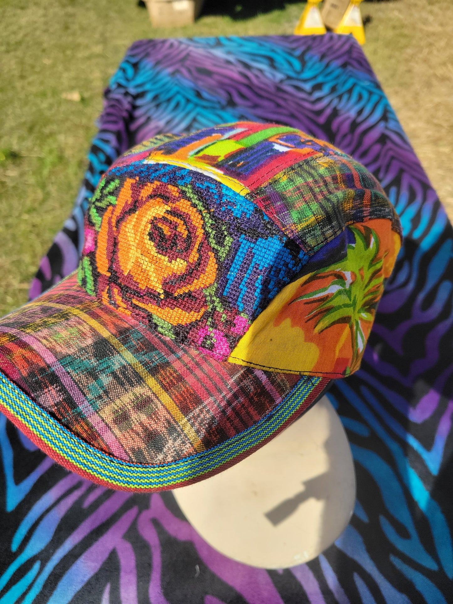 Six Panel Hat - Energetic Blossom