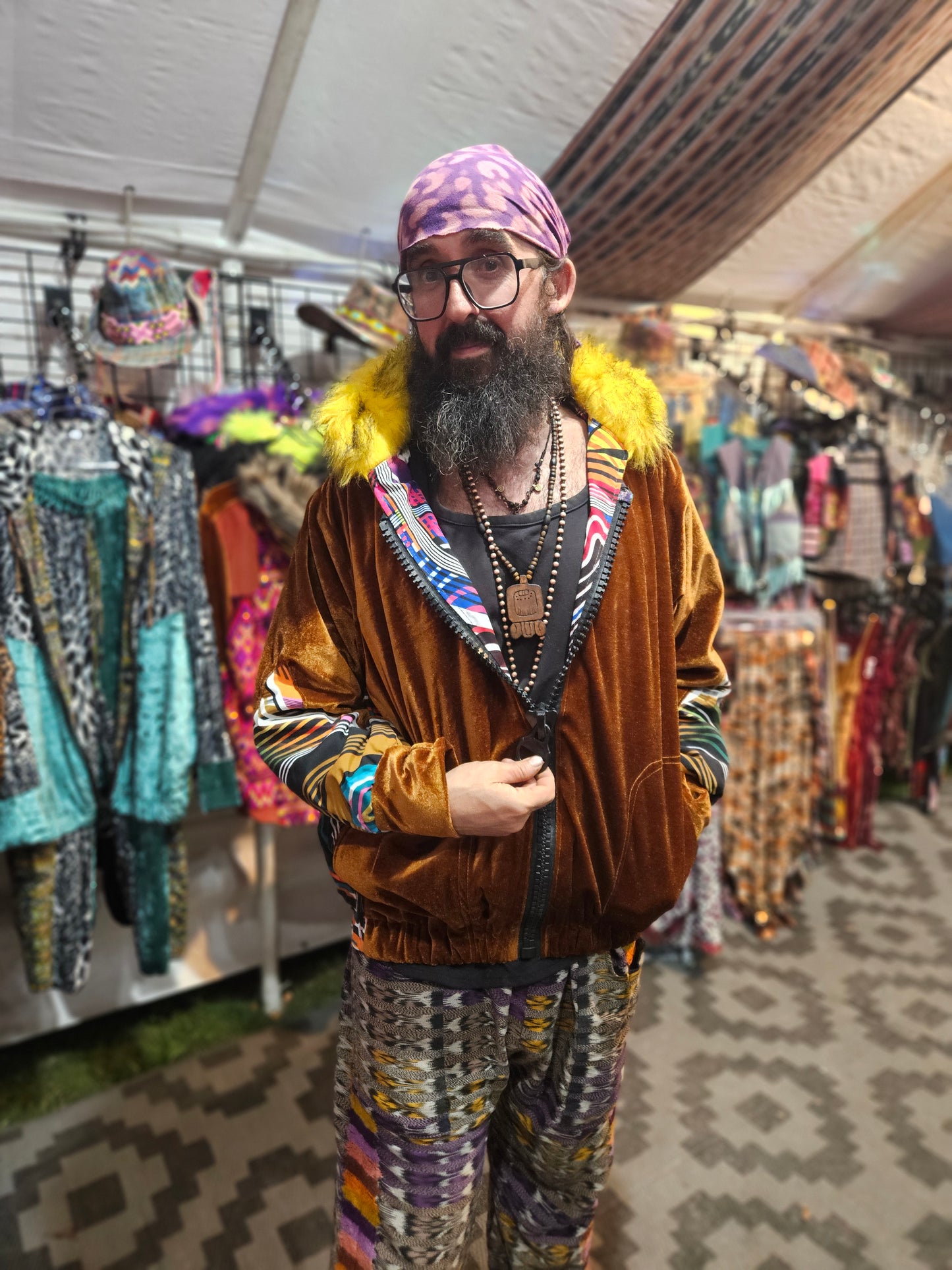 Flower of Life Jacket - Funky Soul Cowboy