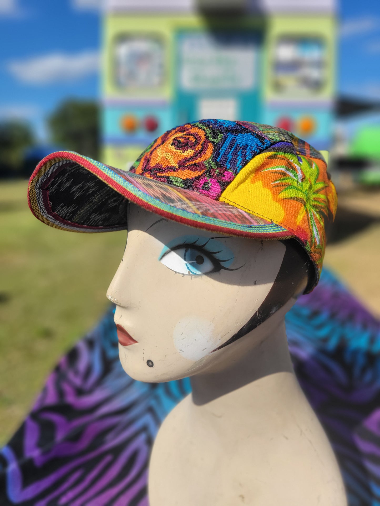 Six Panel Hat - Energetic Blossom