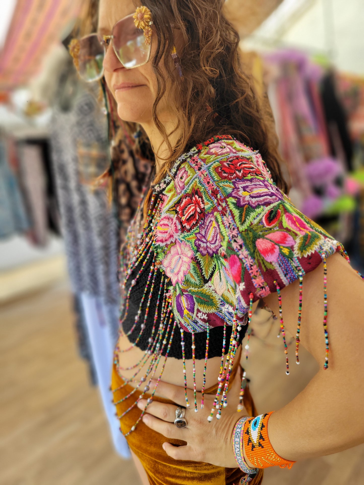 Beaded Goddess Top